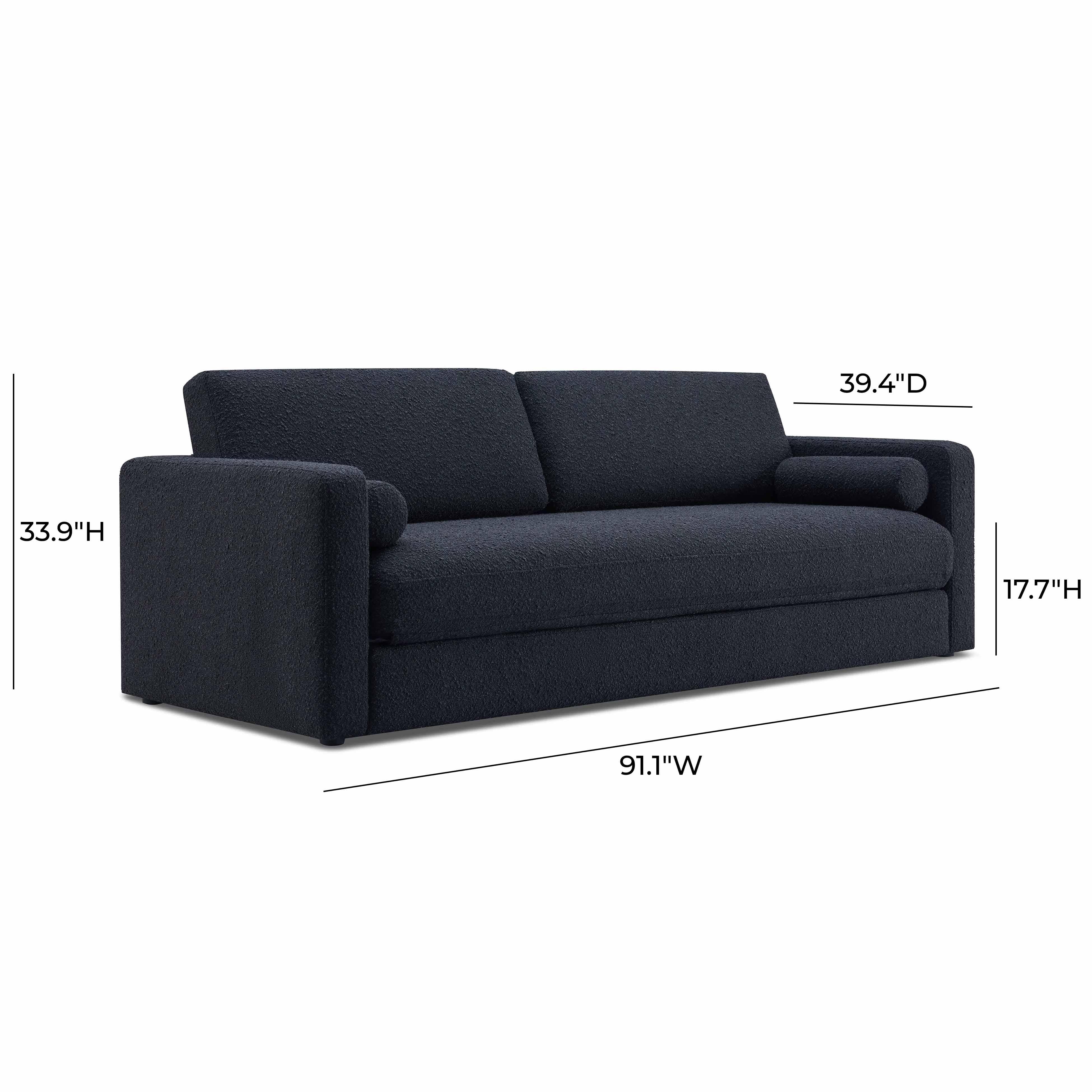 Ryan 91" Performance Boucle Sofa Bed