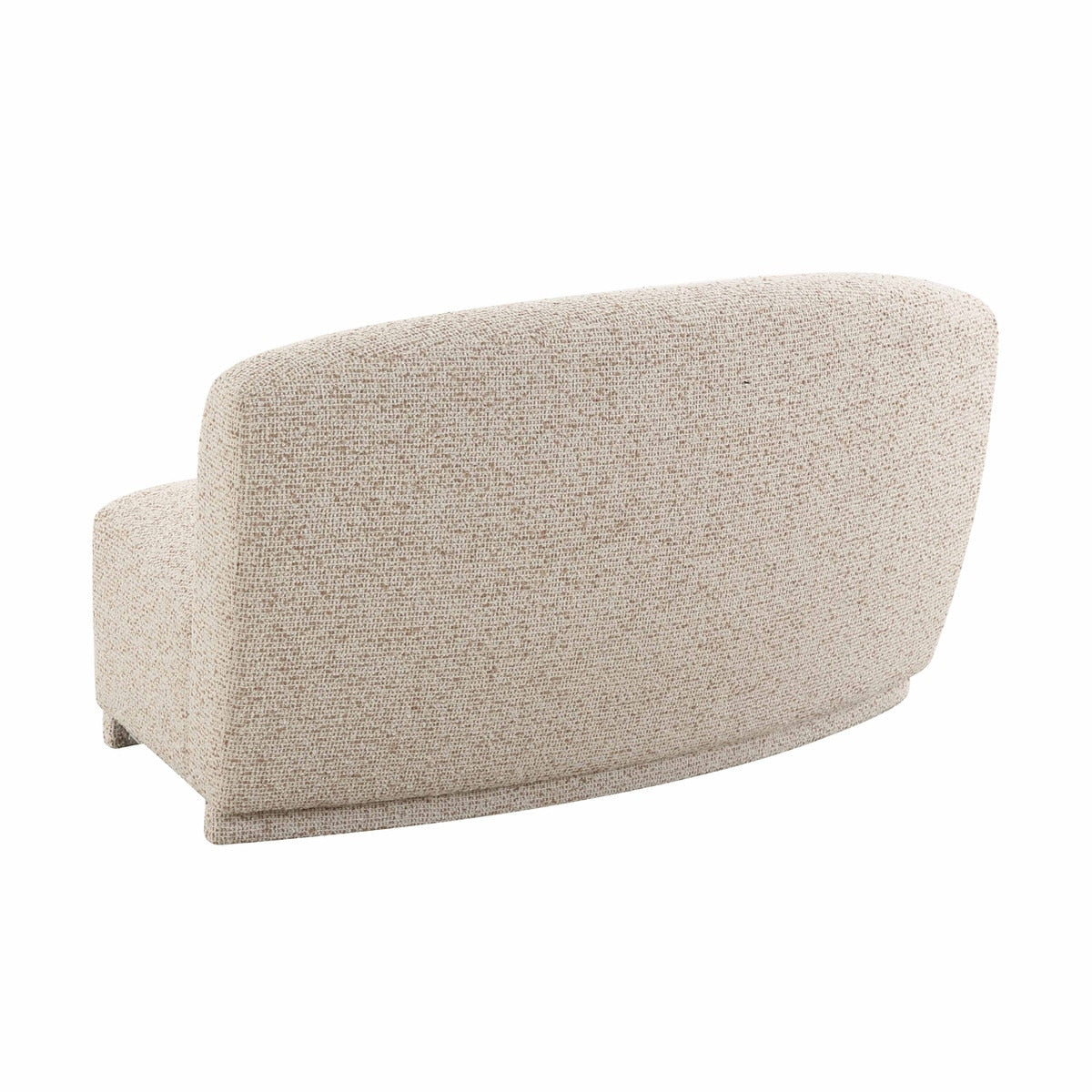 Canapé 2 places sans accoudoirs en tissu texturé bicolore Marion