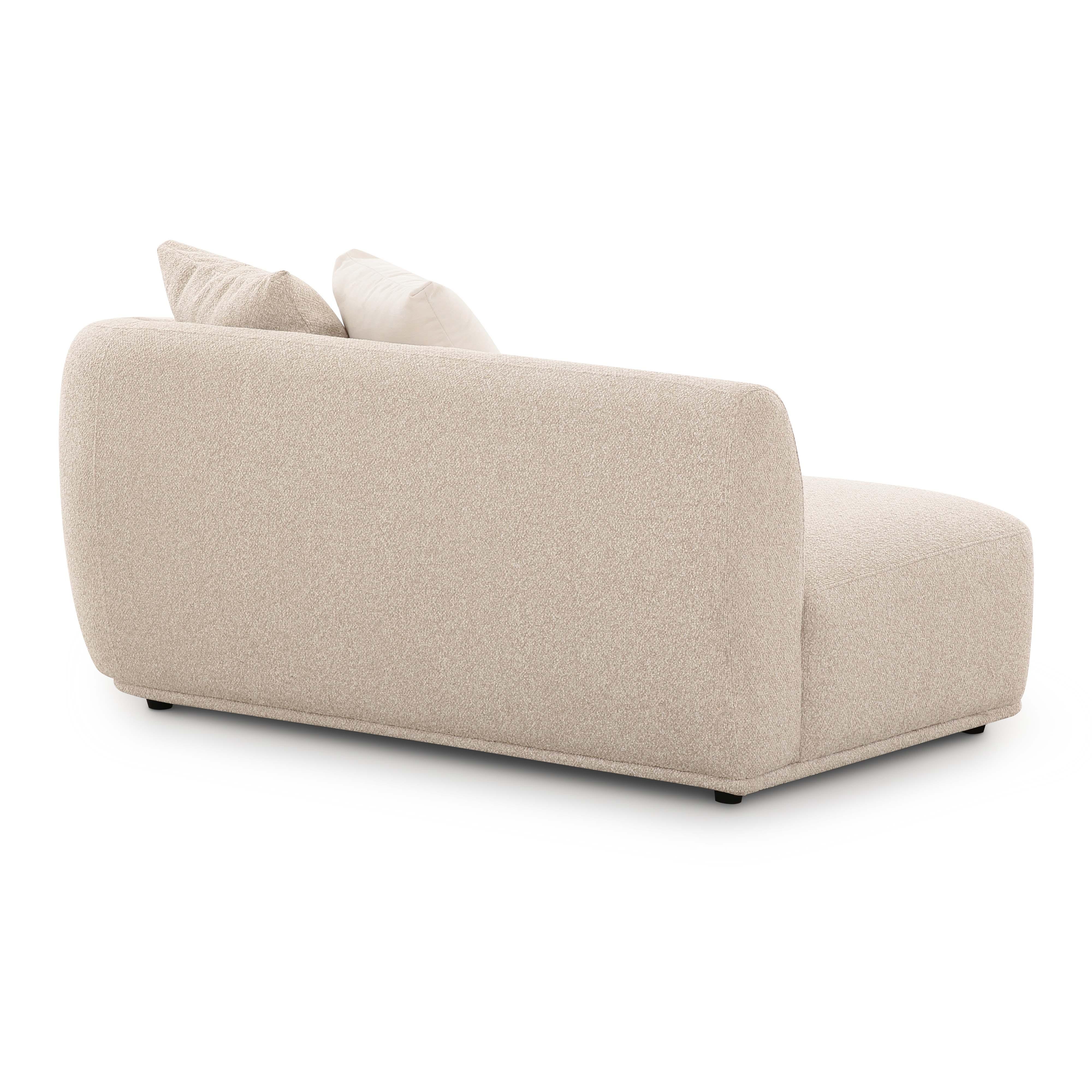 Sylvie 59" Cream Performance Boucle Arm Loveseat