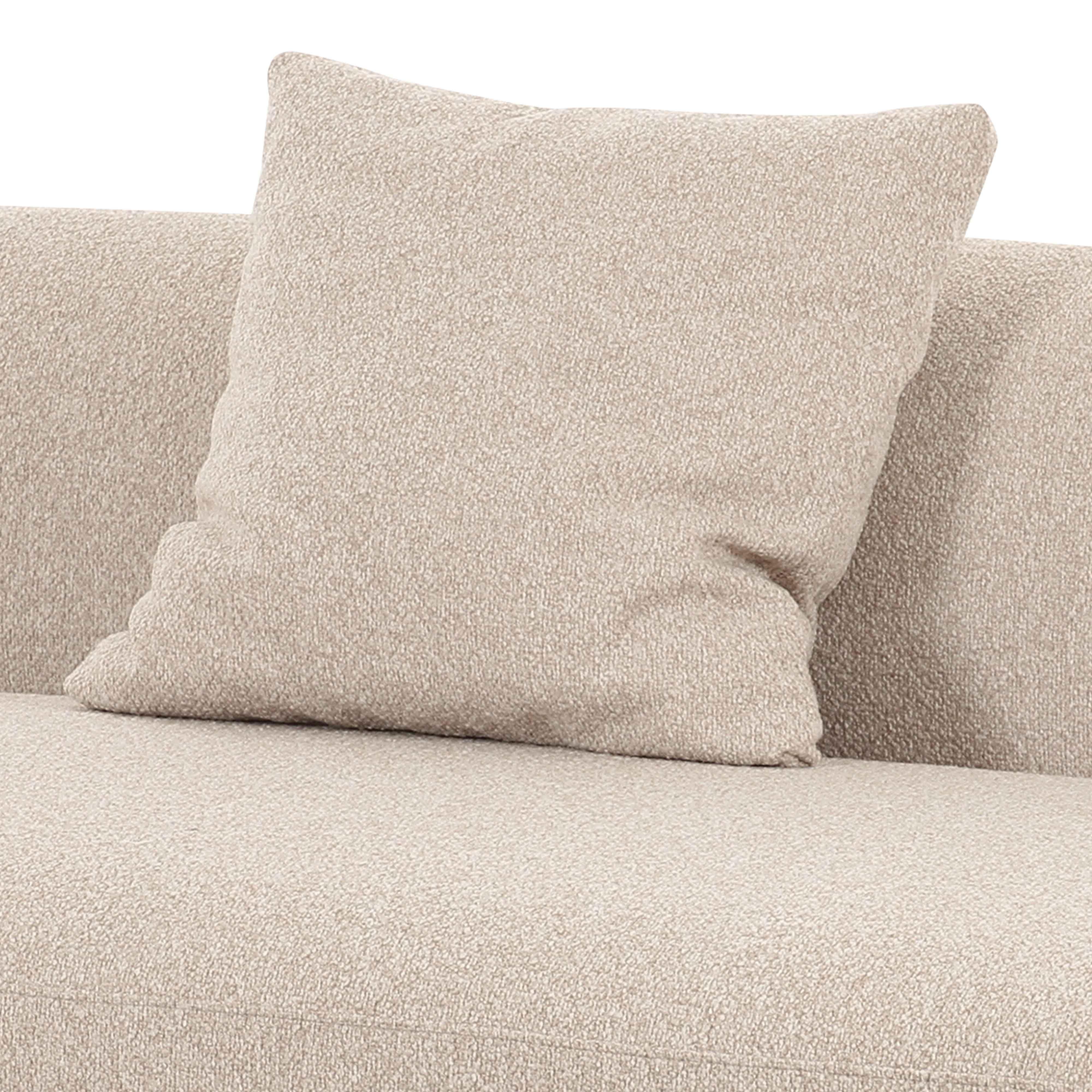 Sylvie 54" Cream Performance Boucle Armless Loveseat