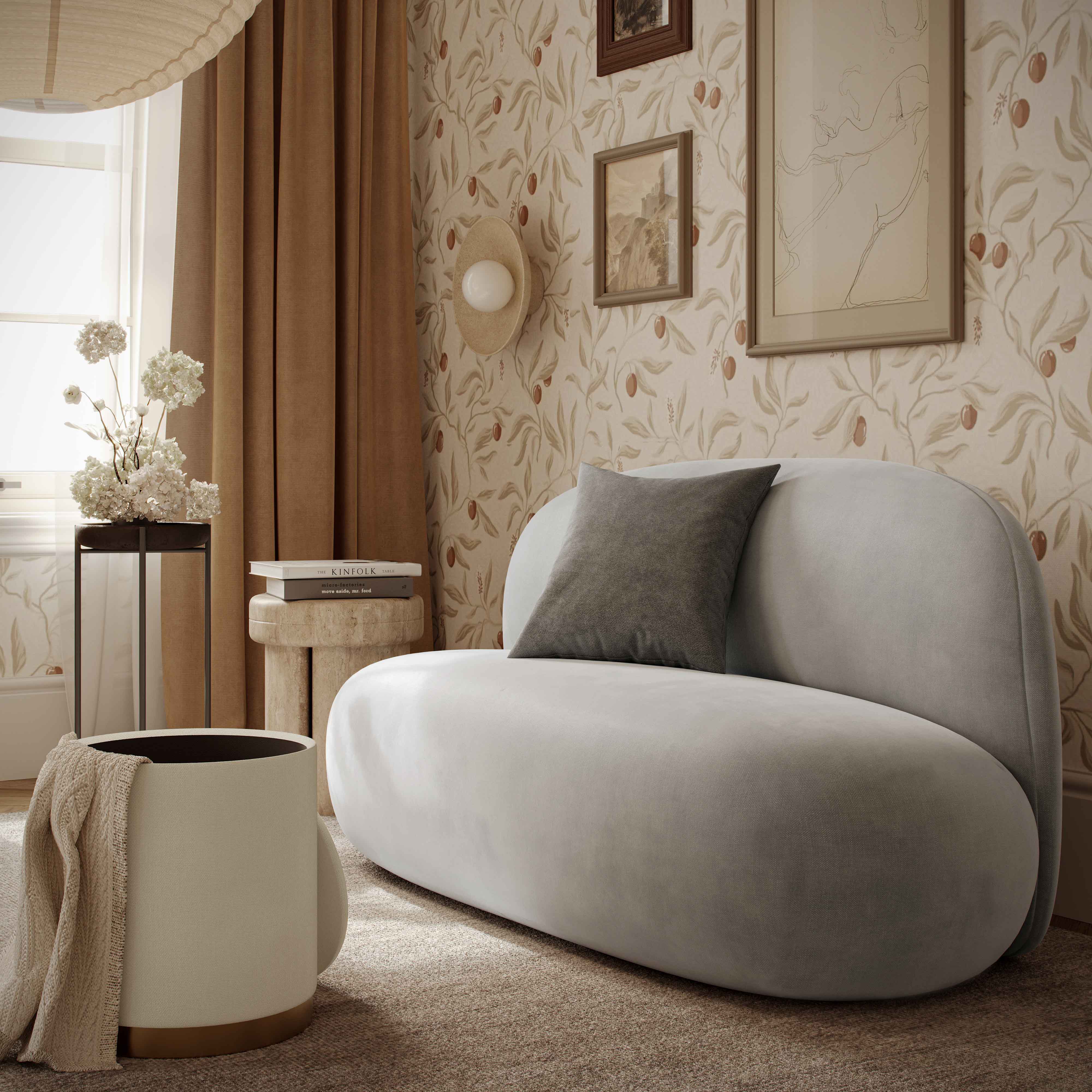 Carraway 60" Upcycled Contract-Grade Chenille Loveseat