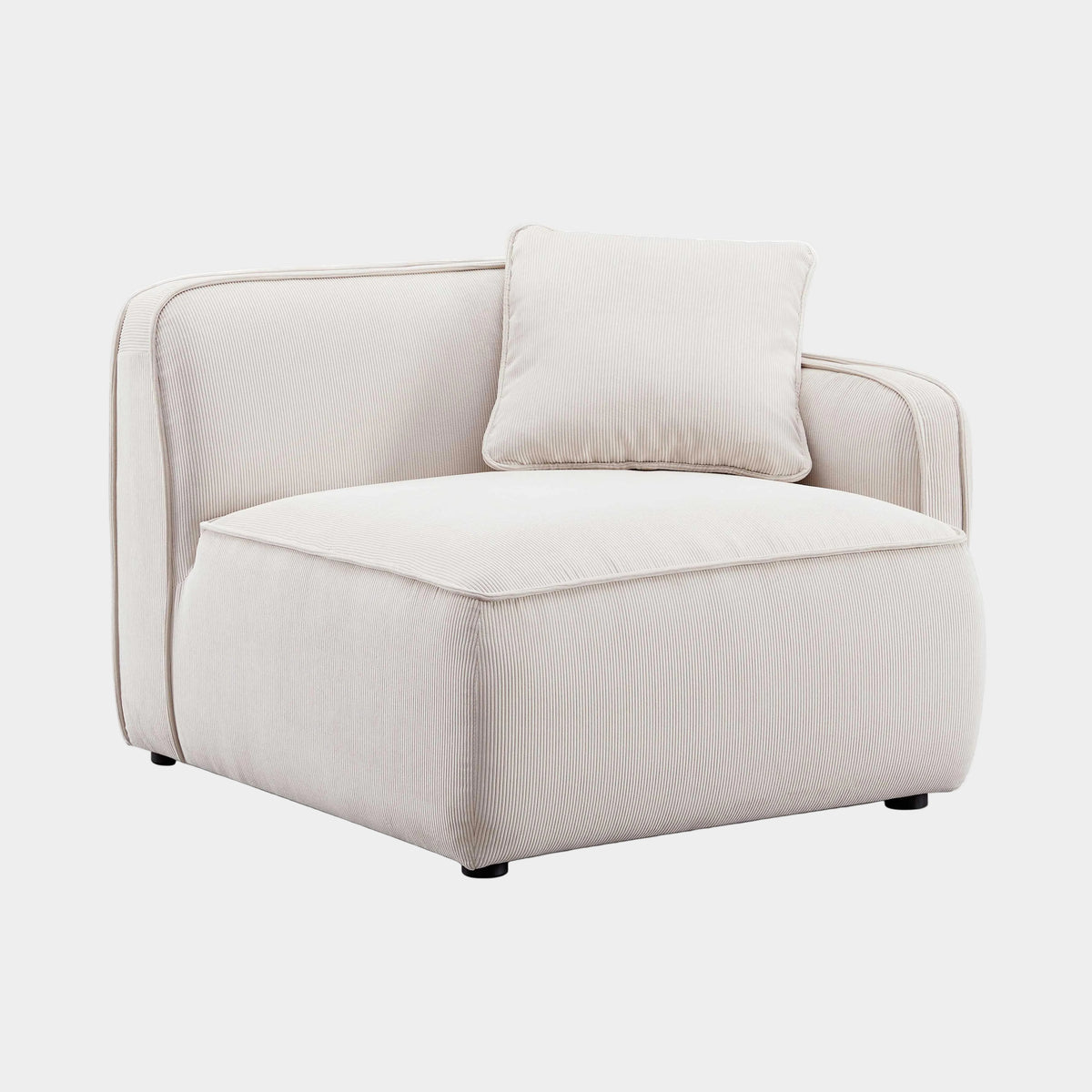 Travie Performance Corduroy Velvet RAF Corner Chair