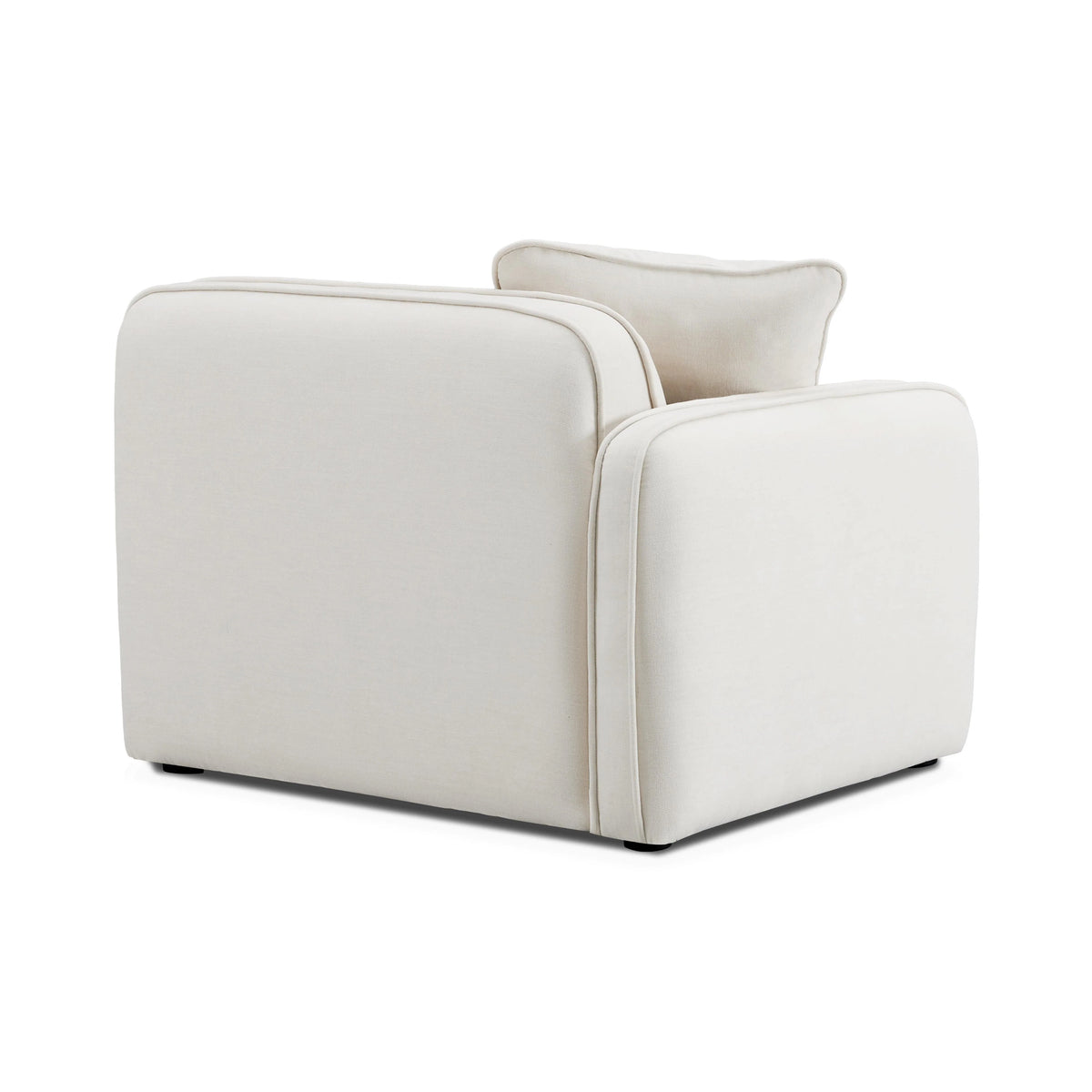 Travie Sand Upcycled Performance Linen LAF Corner Chair