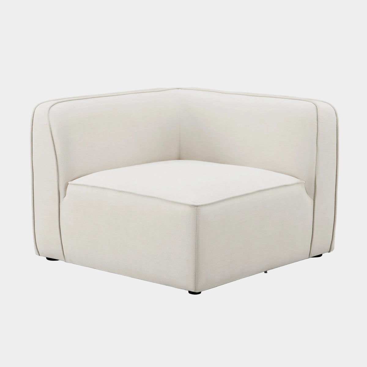 Travie Sand Upcycled Performance Linen Corner Chair