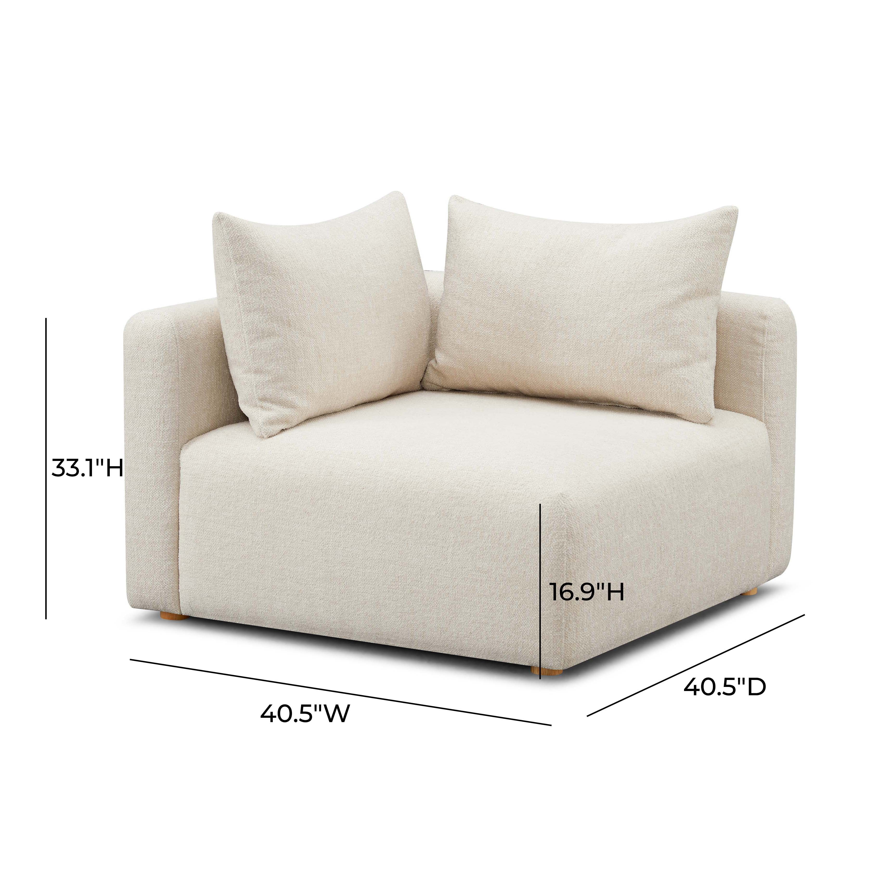 Hangover Contract-Grade Textured Fabric Modular Corner Chair