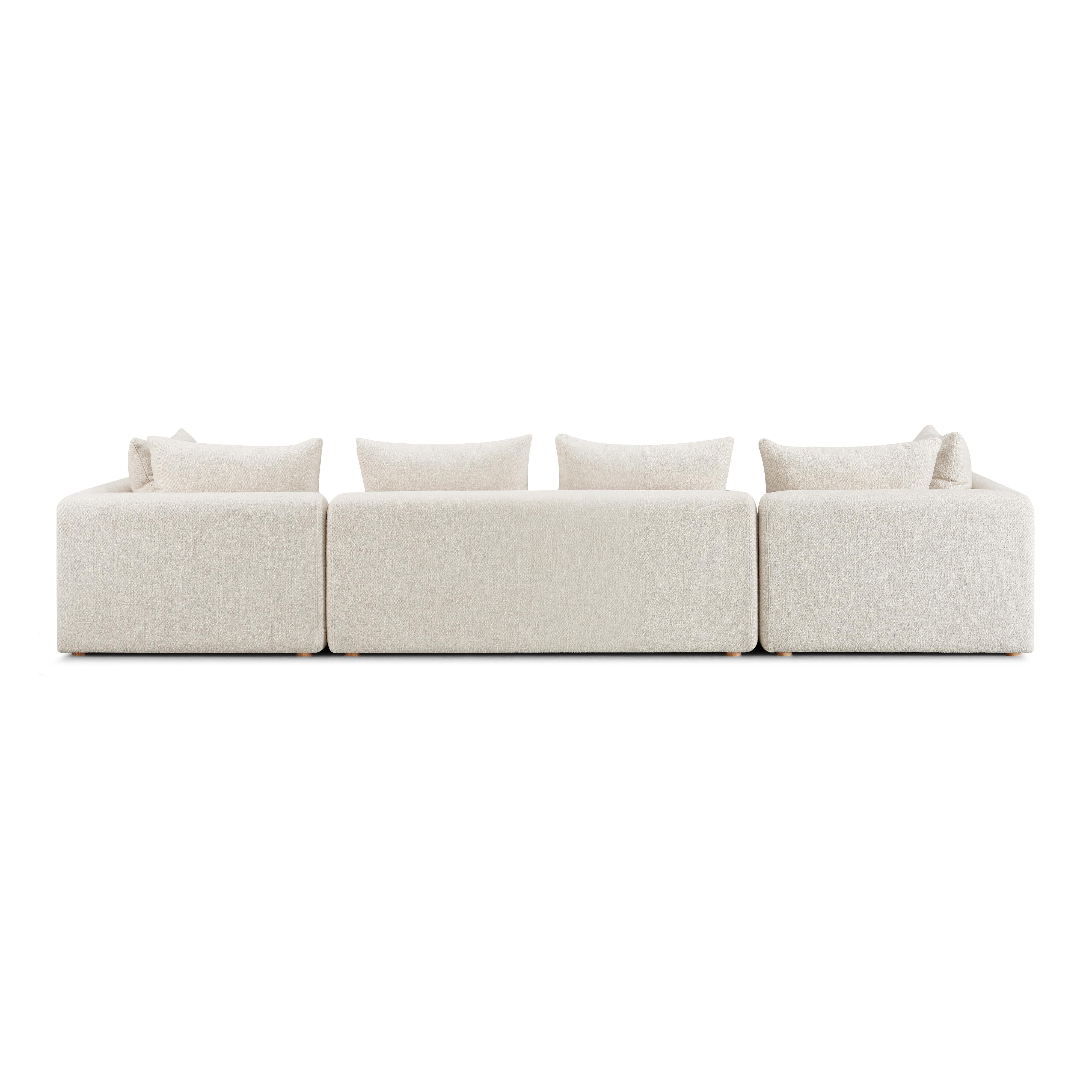 Hangover 145" Contract-Grade Textured Fabric Long Sofa