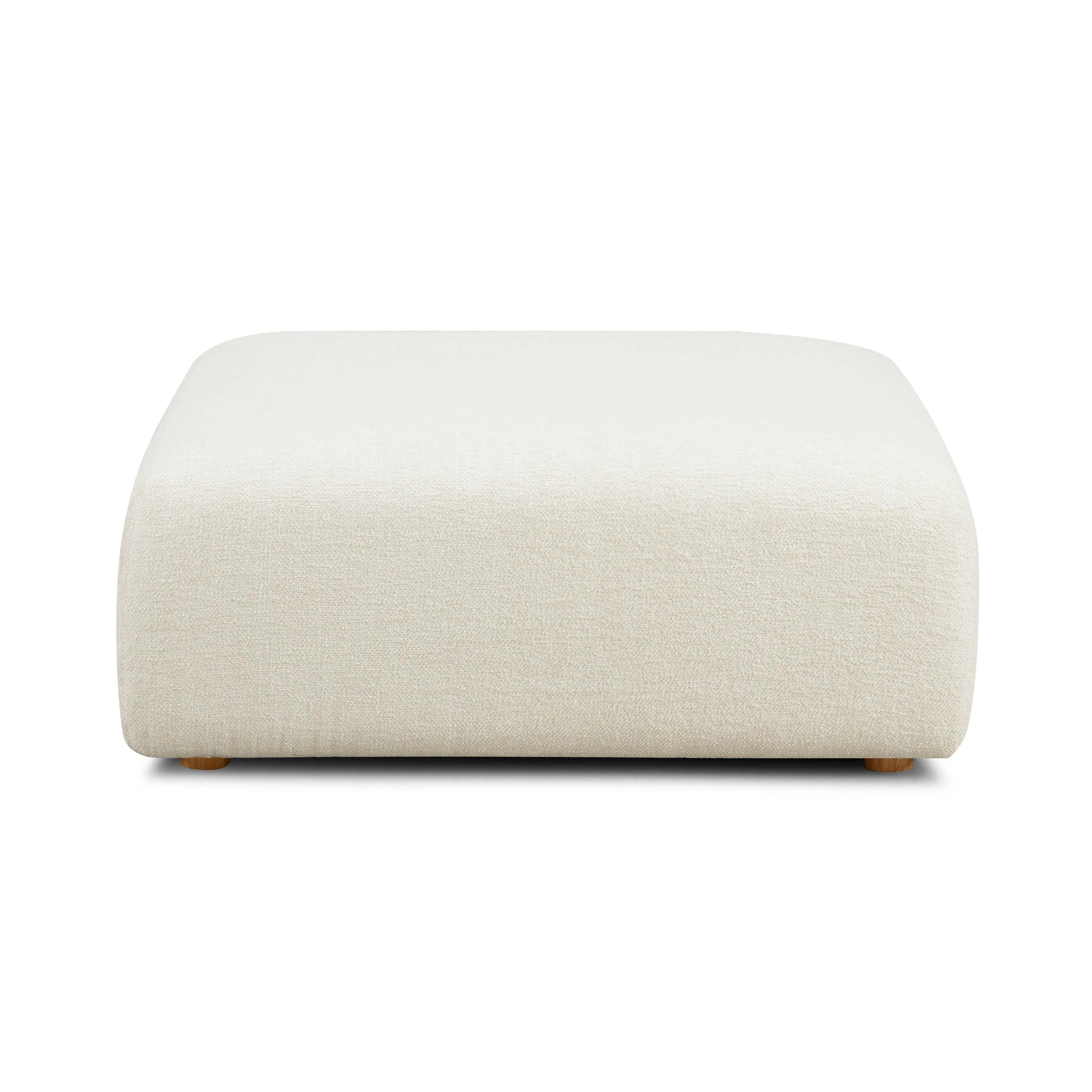 Hangover Contract-Grade Textured Fabric Ottoman