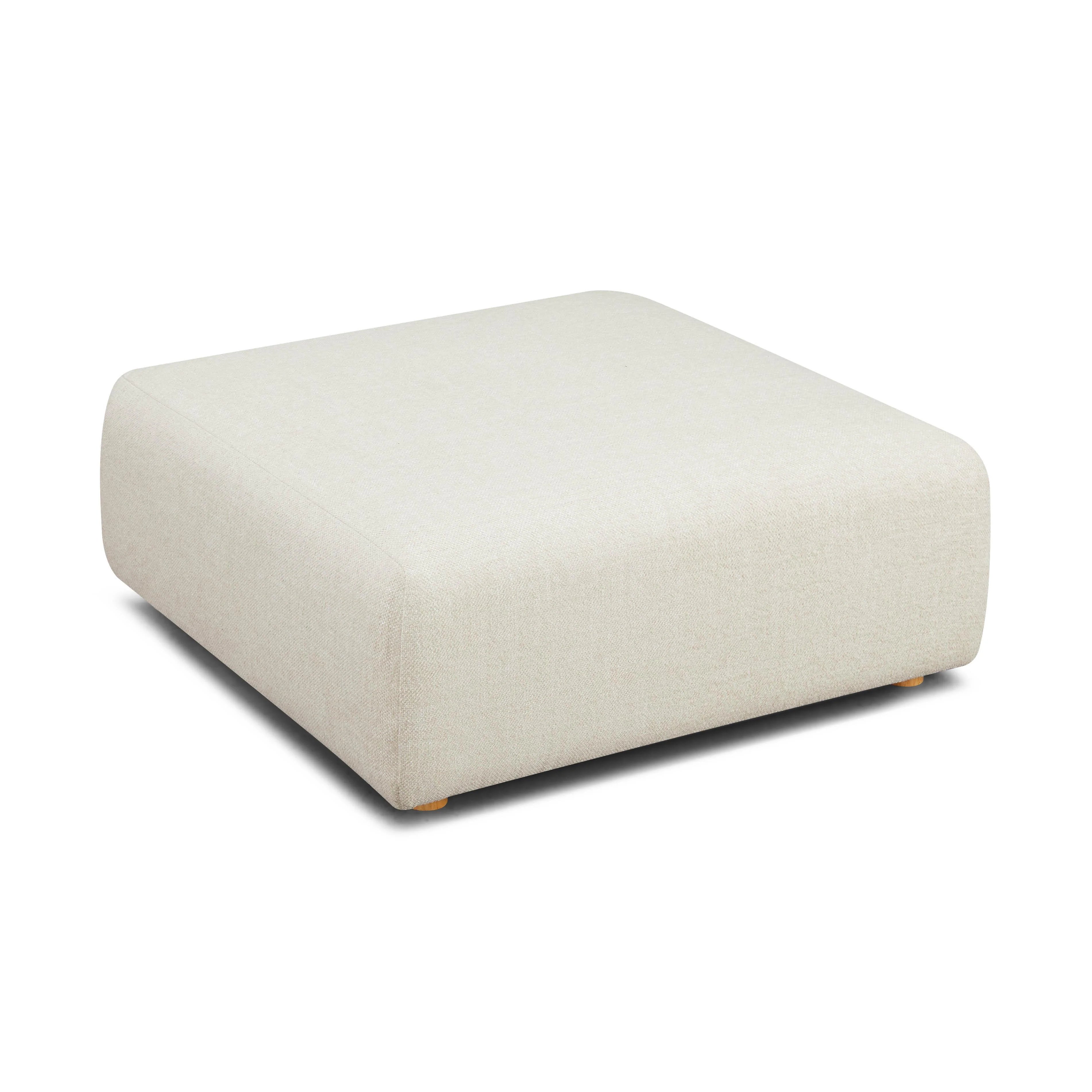 Hangover Contract-Grade Textured Fabric Ottoman