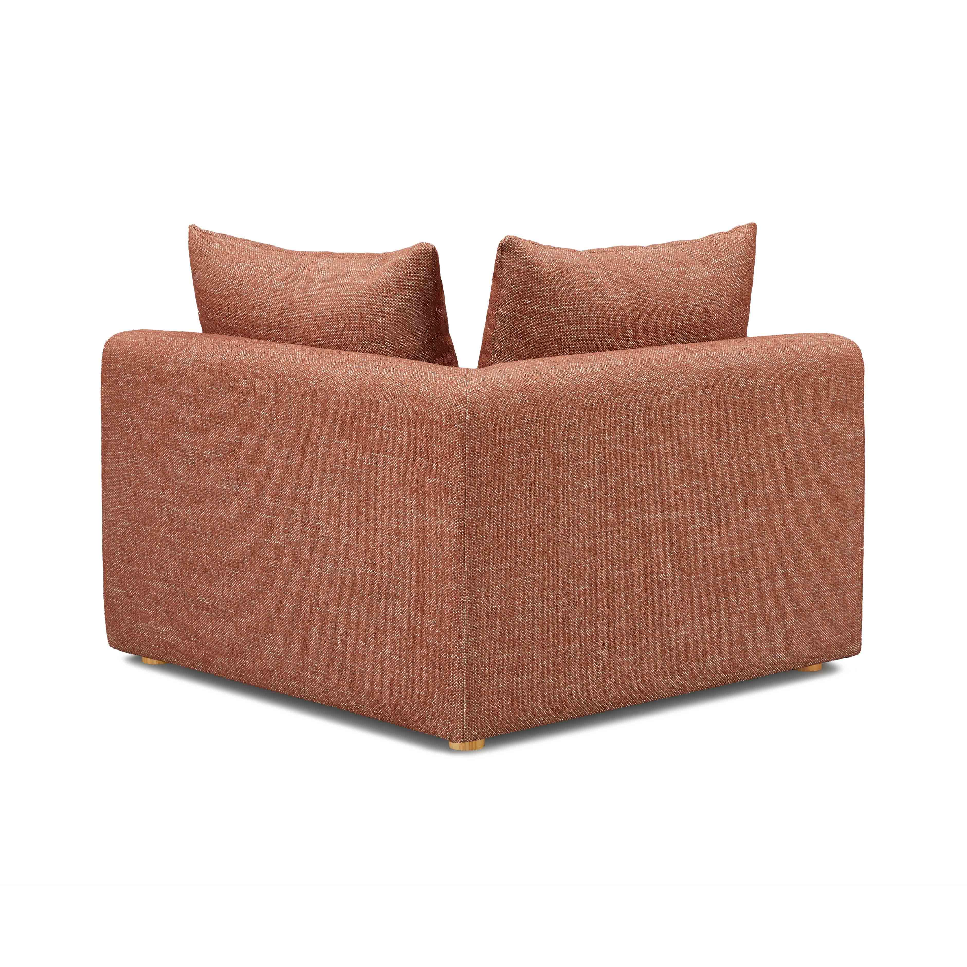 Hangover Contract-Grade Textured Fabric Modular Corner Chair