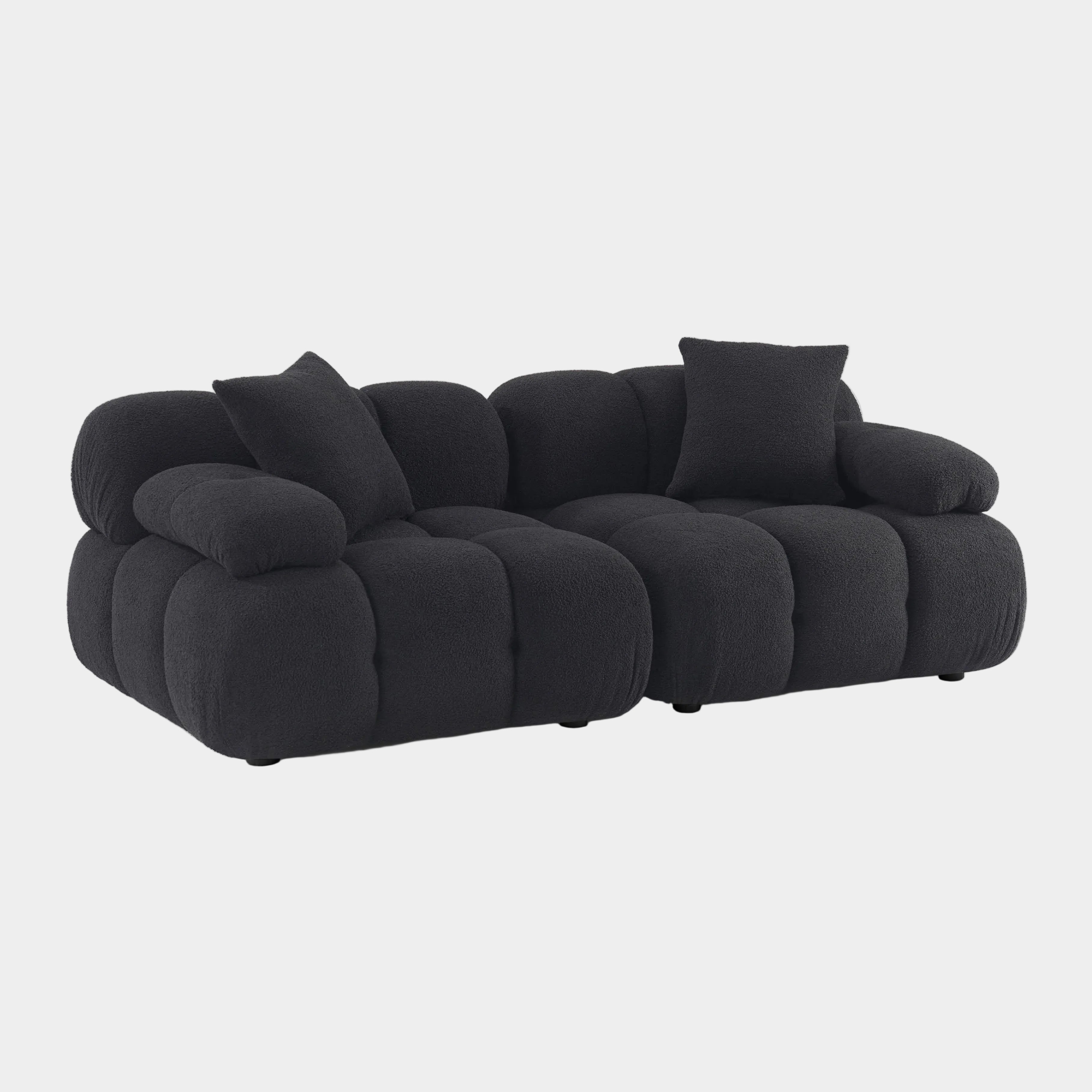 Calliope 79" Performance Vegan Shearling Modular Loveseat