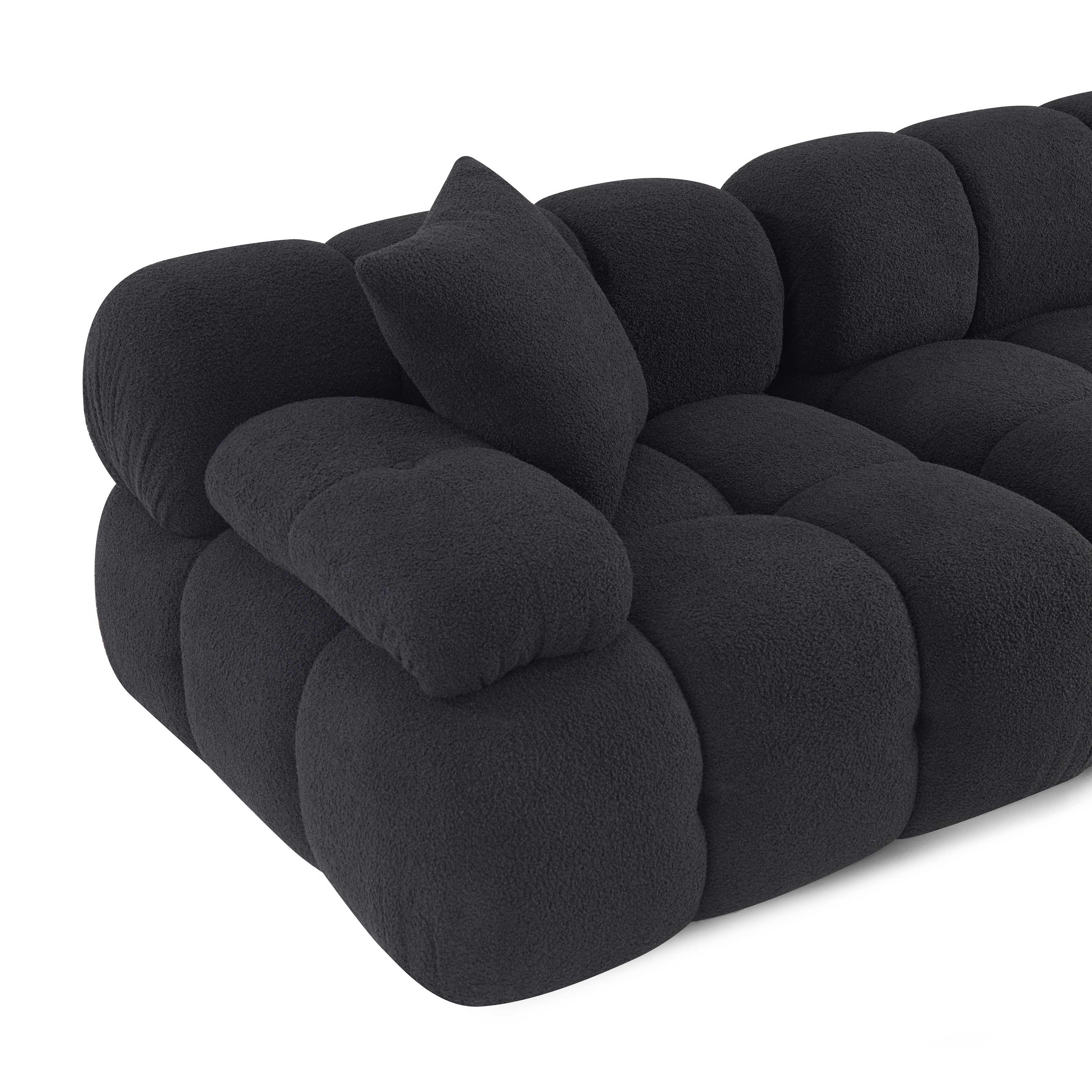 Calliope 79" Performance Vegan Shearling Modular Loveseat