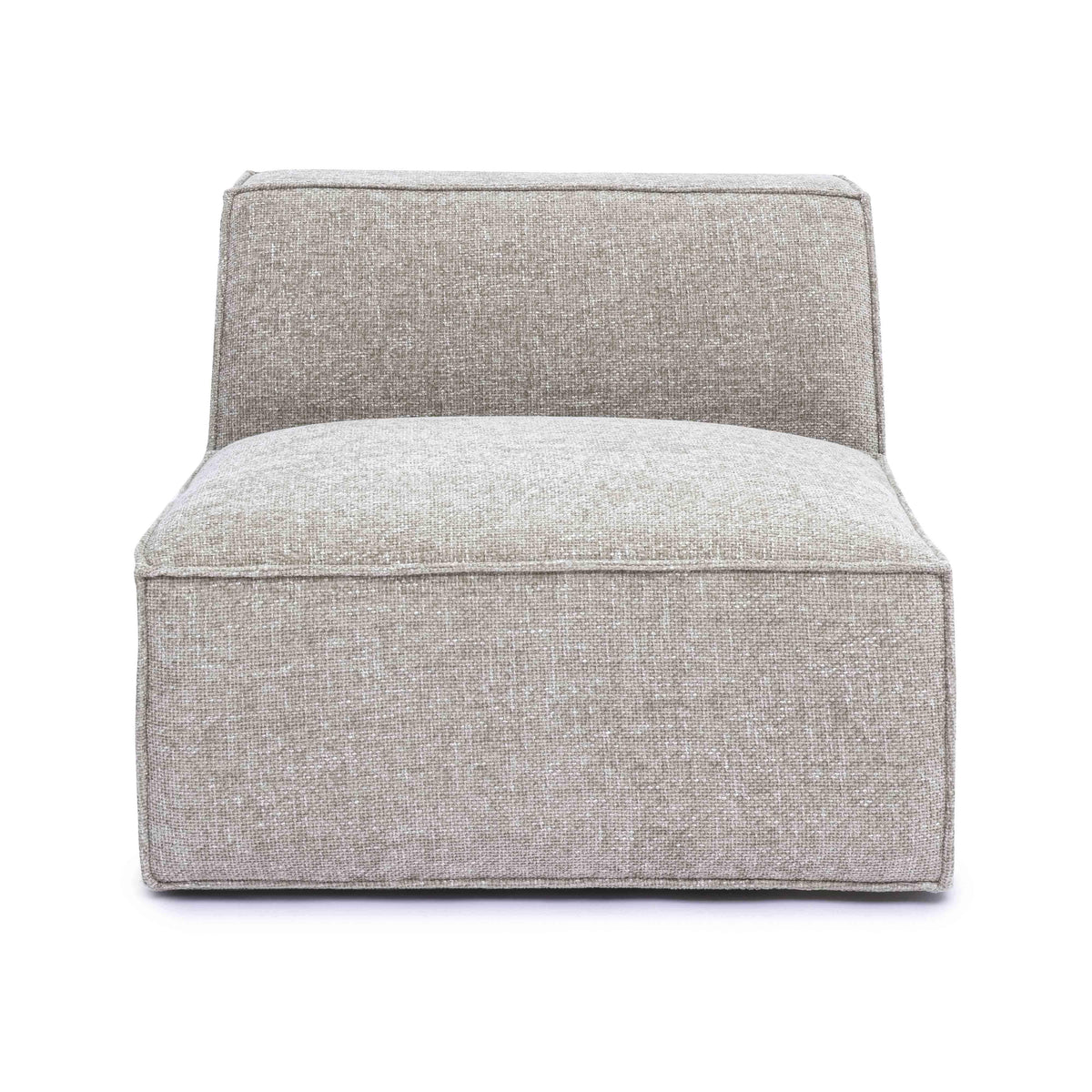 Mindy Performance Chenille Basketweave Modular Armless Chair