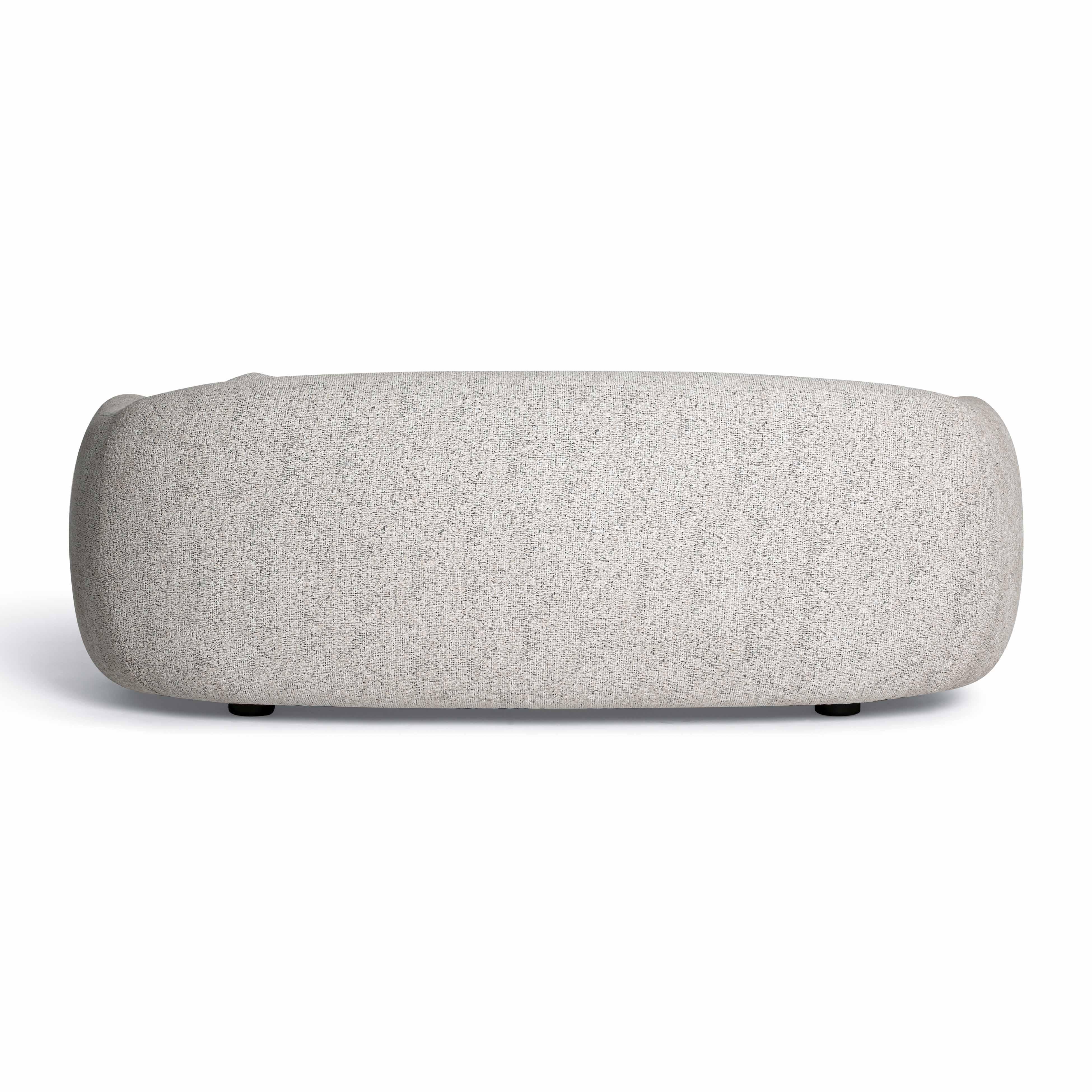 Judy 80" Black and White Woven Performance Fabric Sofa