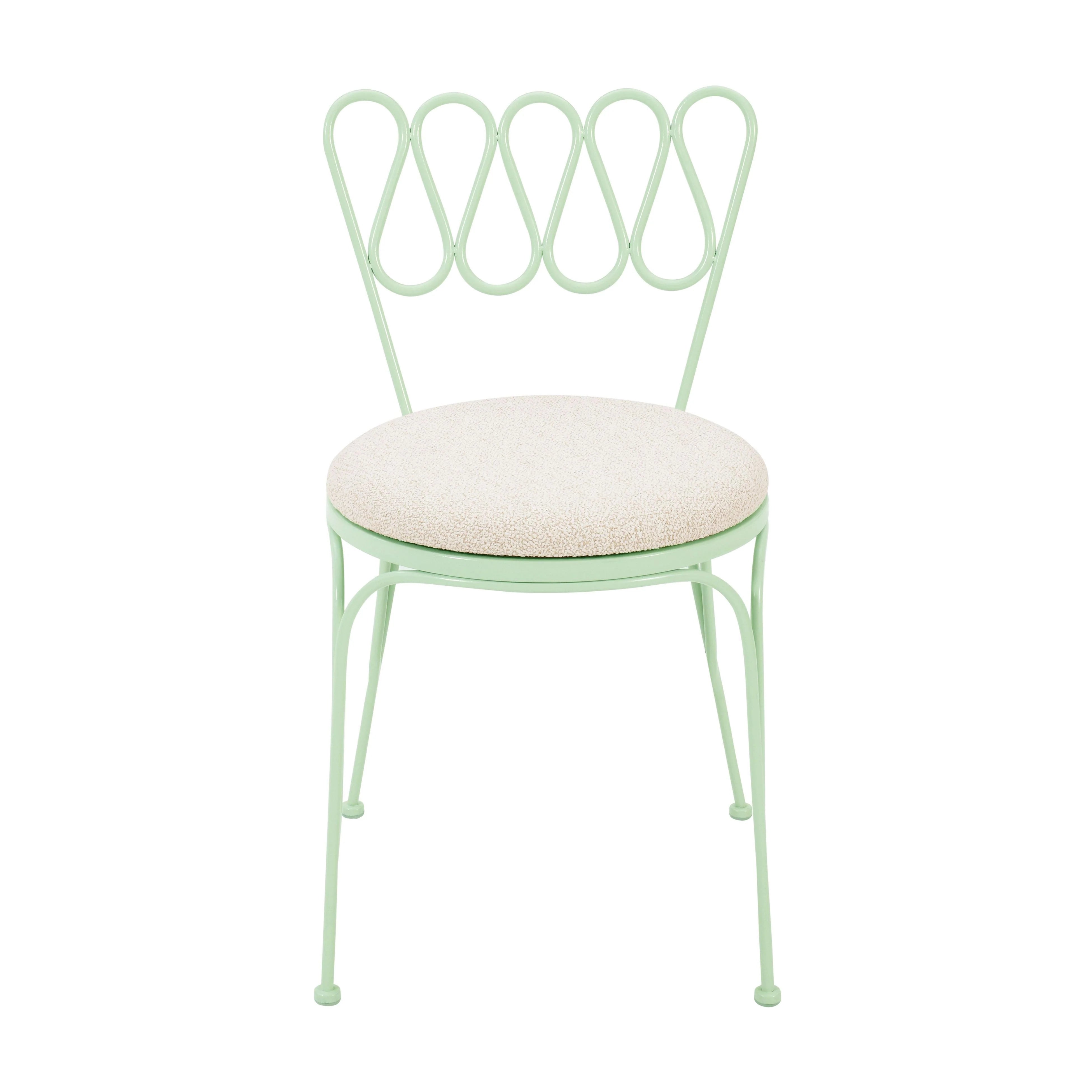 Erica Wrought Iron Outdoor Chair