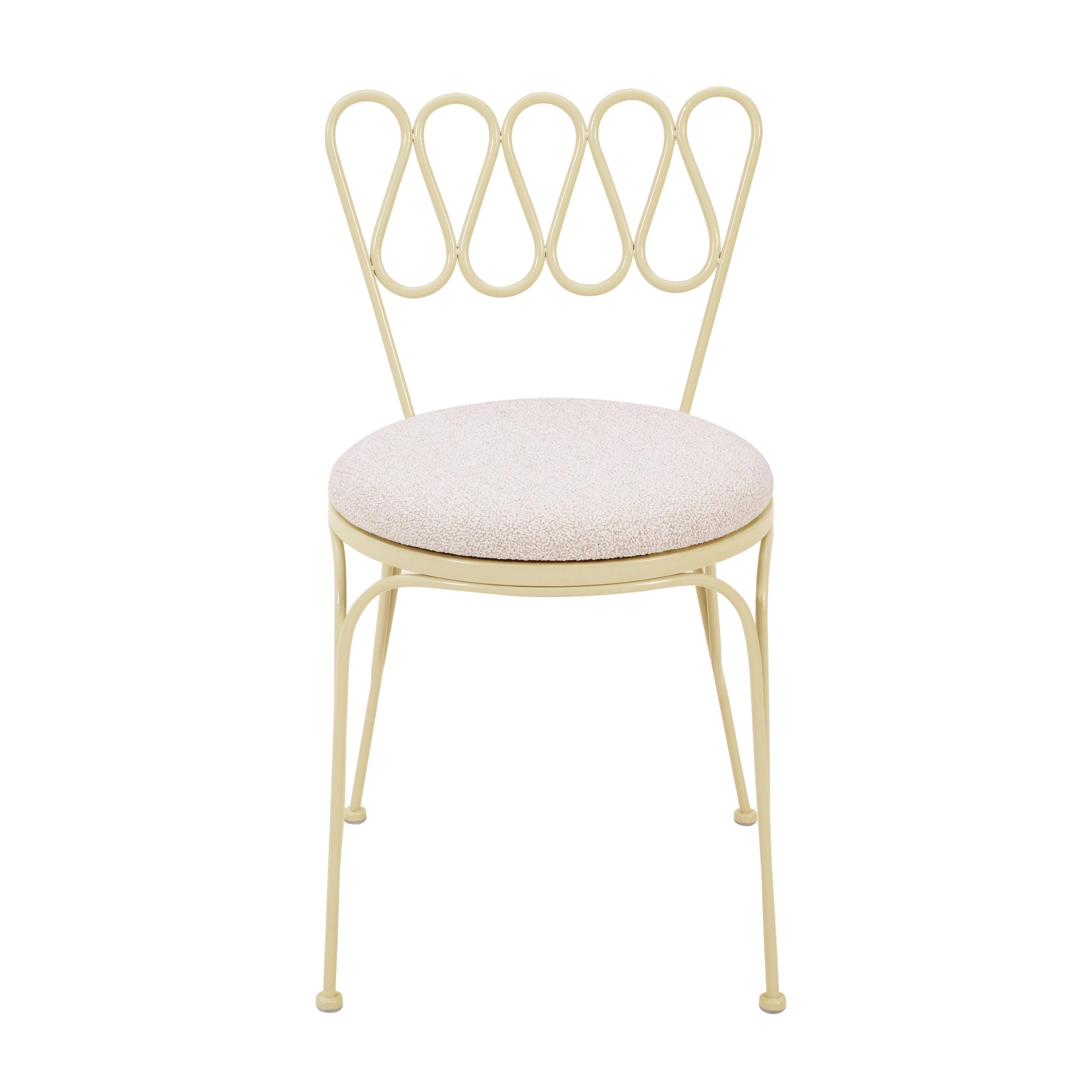 Erica Wrought Iron Outdoor Chair