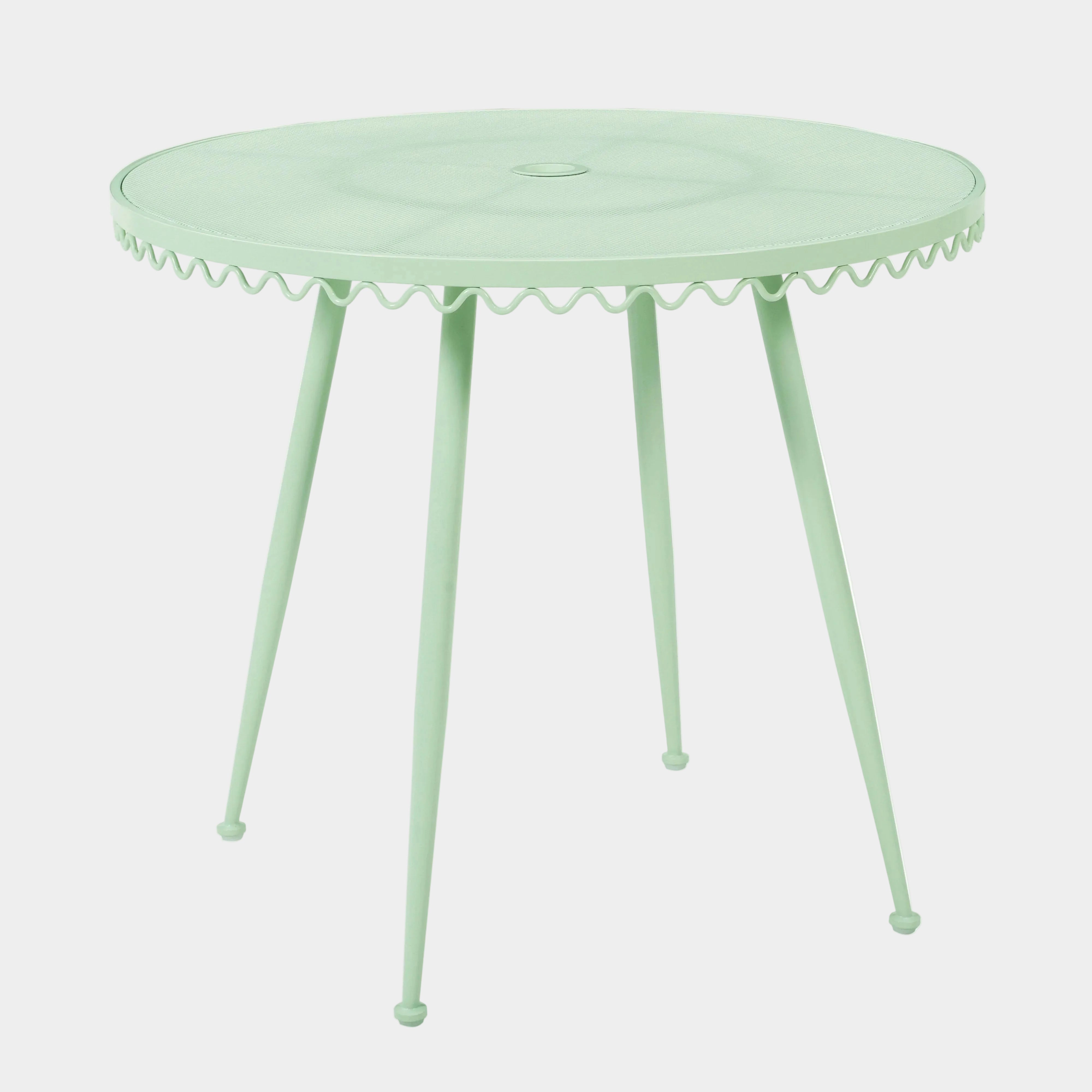 Erica 34" Wrought Iron Outdoor Round Cafe Table