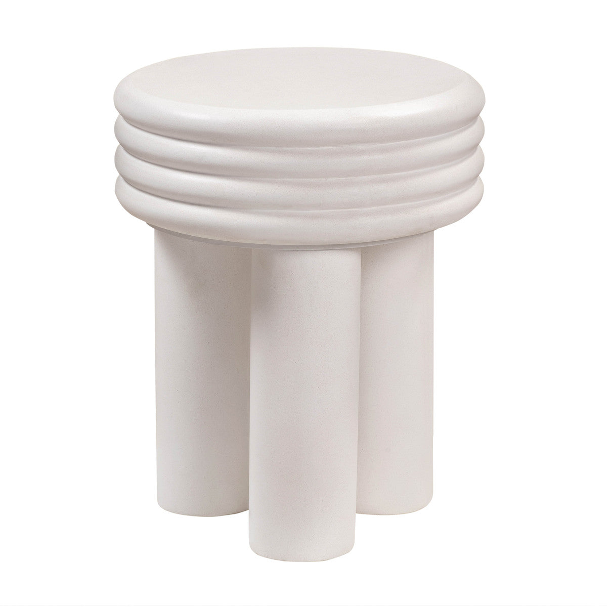 Table d'appoint en béton Delta Ivory