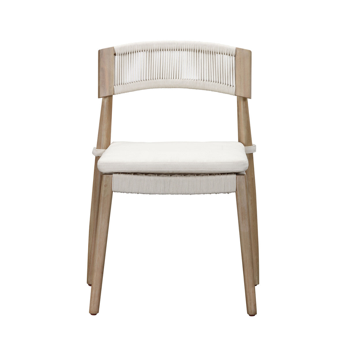 Chaise de salle à manger d'extérieur Gata Cream - Lot de 2