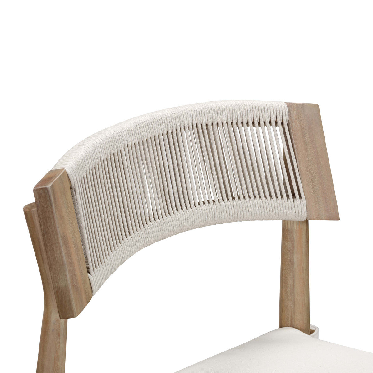Chaise de salle à manger d'extérieur Gata Cream - Lot de 2