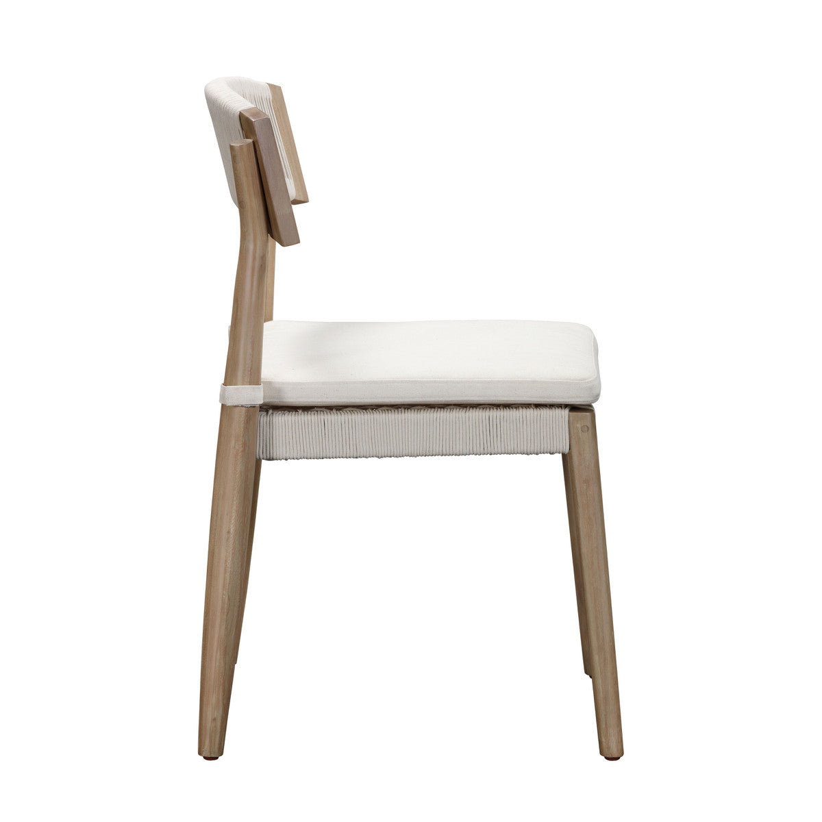 Chaise de salle à manger d'extérieur Gata Cream - Lot de 2