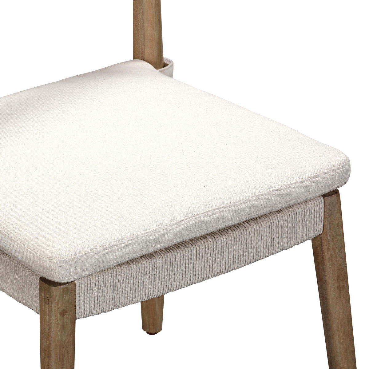 Chaise de salle à manger d'extérieur Gata Cream - Lot de 2