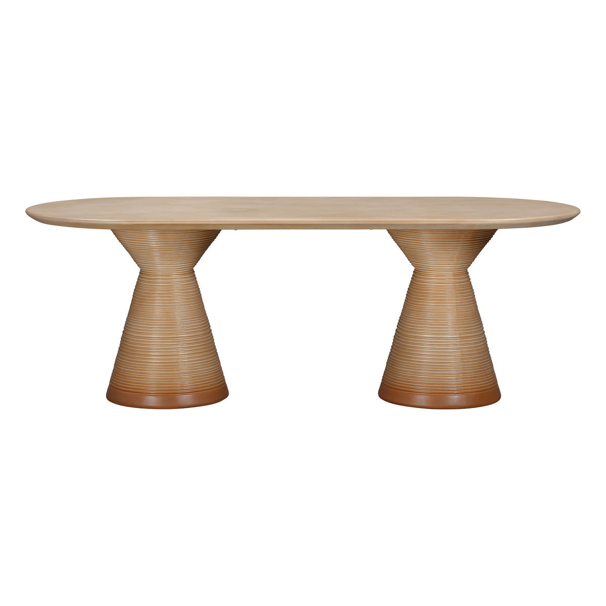 Fassa Terracotta Indoor / Outdoor 87" Oval Dining Table