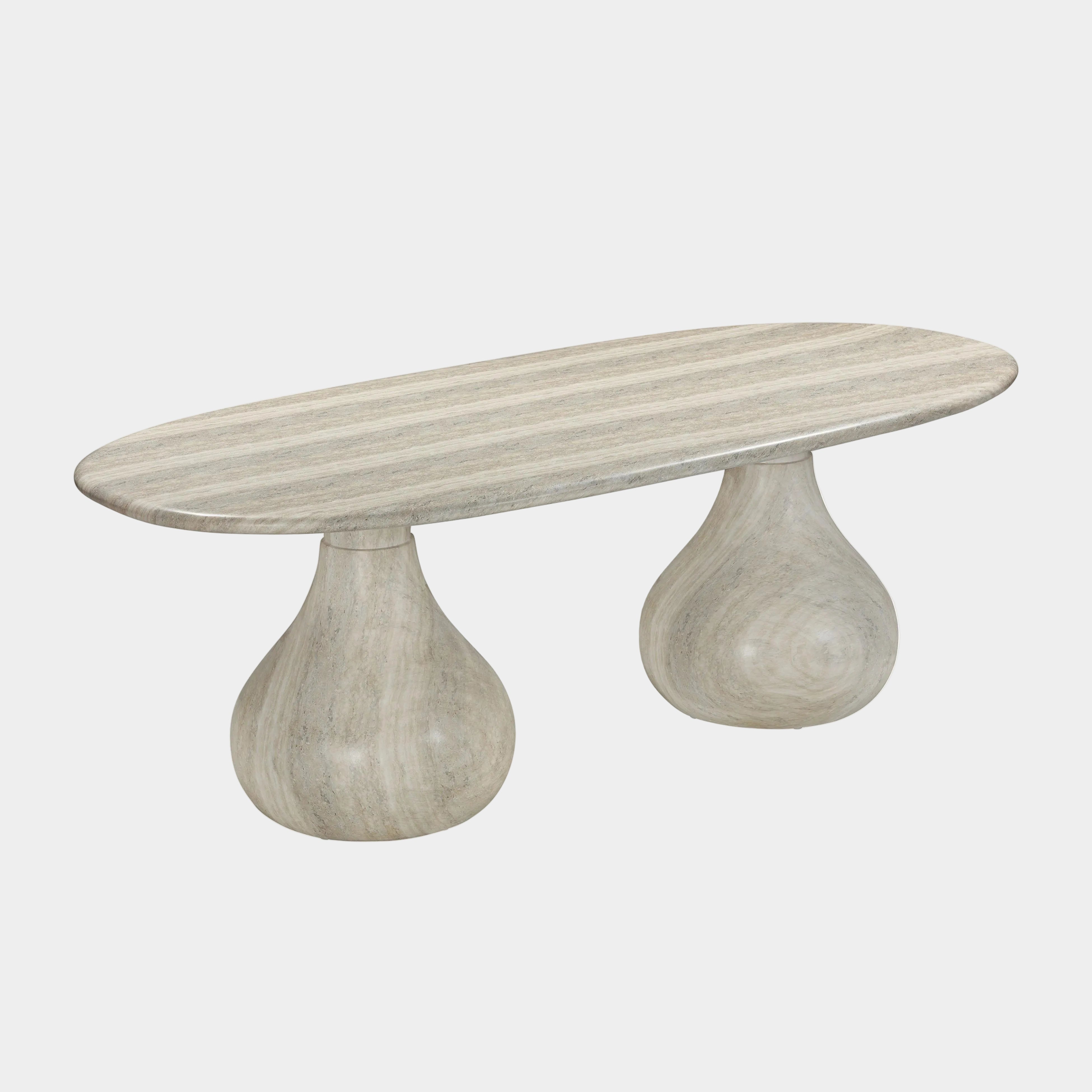 Smooch 87" Concrete Indoor/Outdoor Dining Table