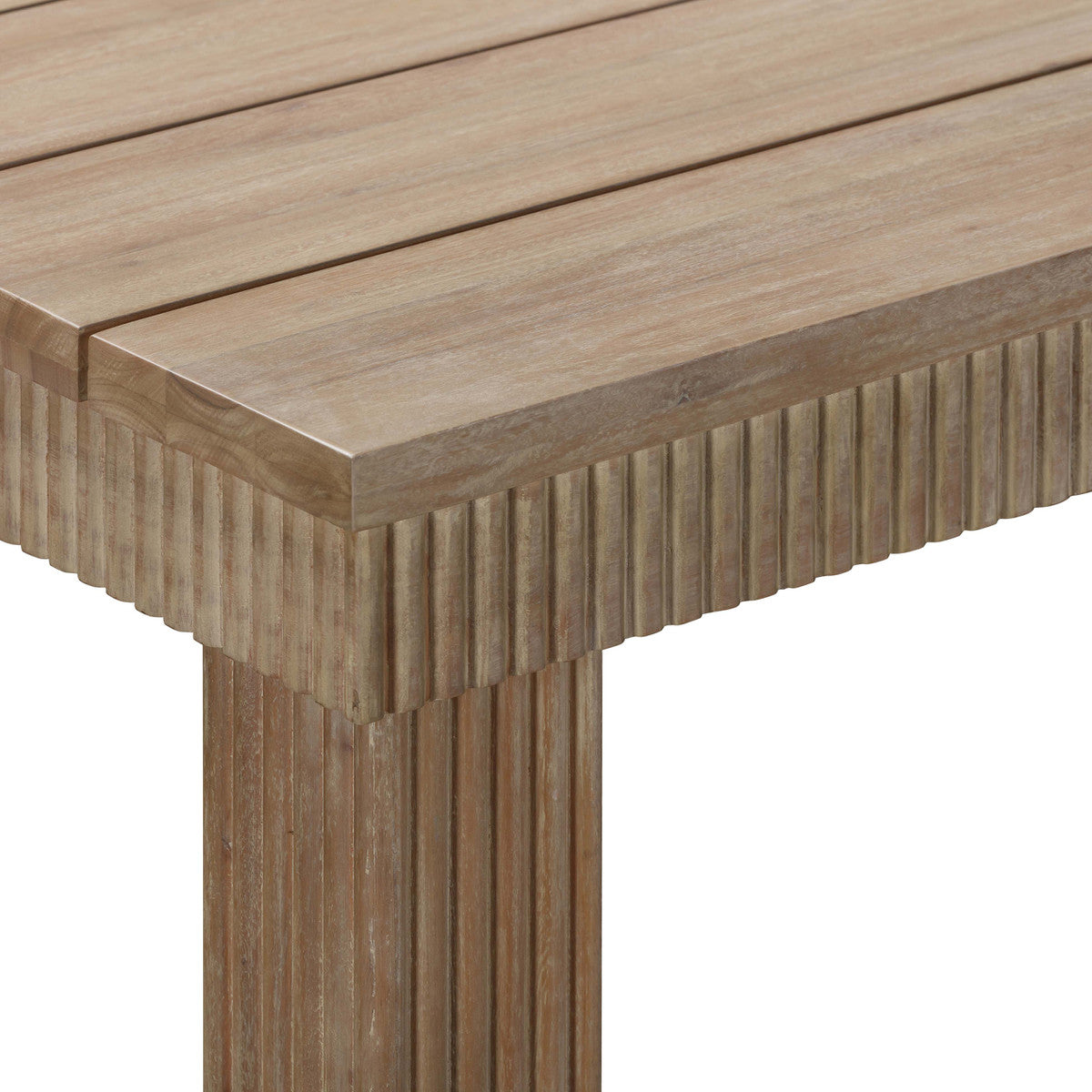 Table à manger rectangulaire d'extérieur Cassie Natural