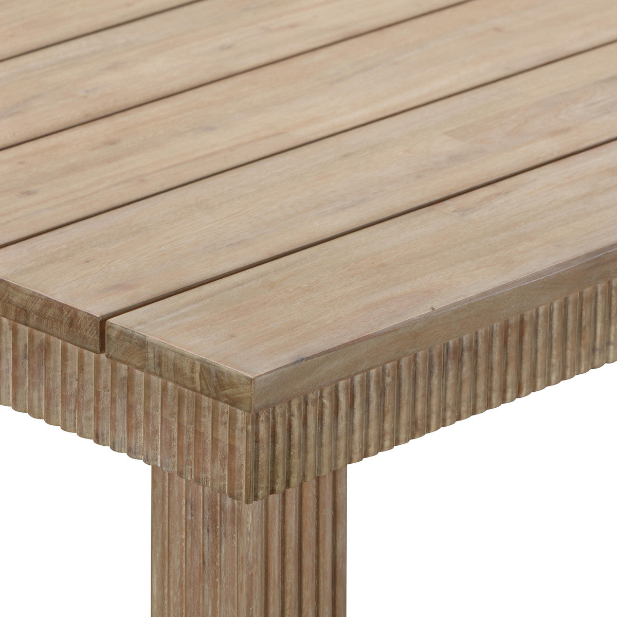 Table à manger rectangulaire d'extérieur Cassie Natural