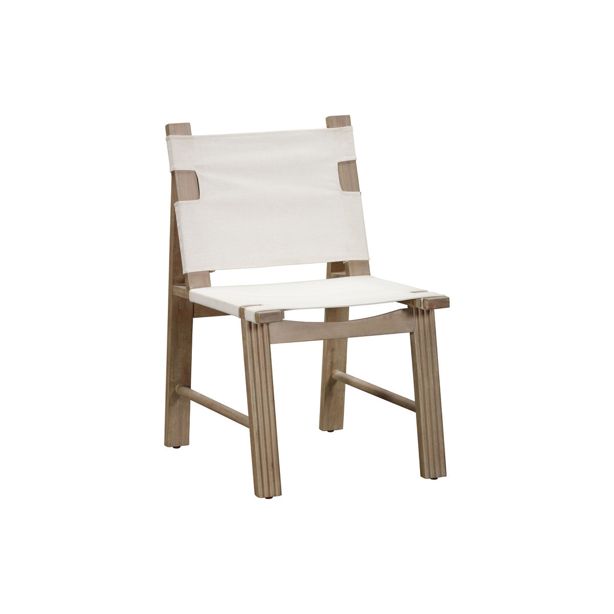 Chaise de salle à manger d'extérieur Cassie Cream - Lot de 2