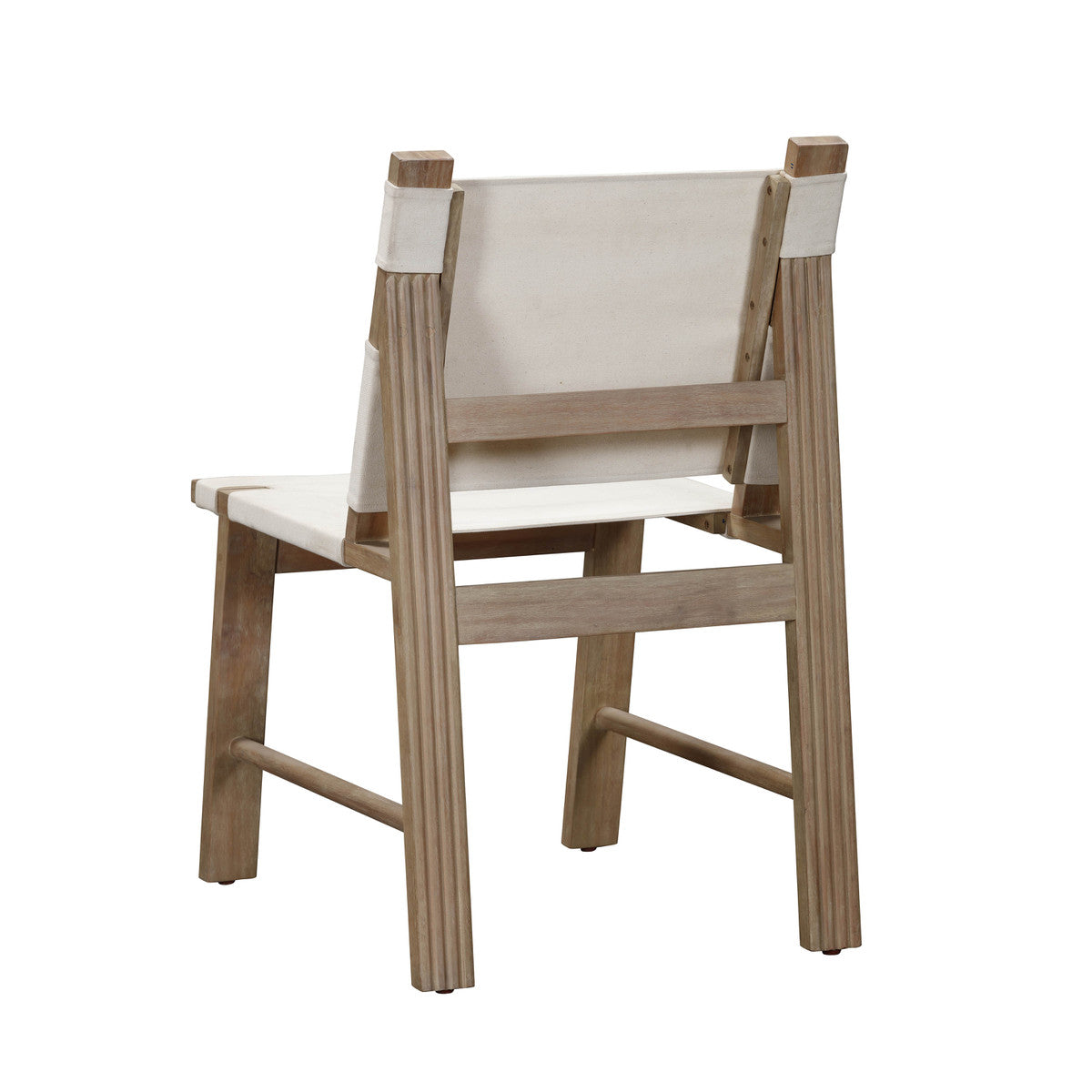 Chaise de salle à manger d'extérieur Cassie Cream - Lot de 2