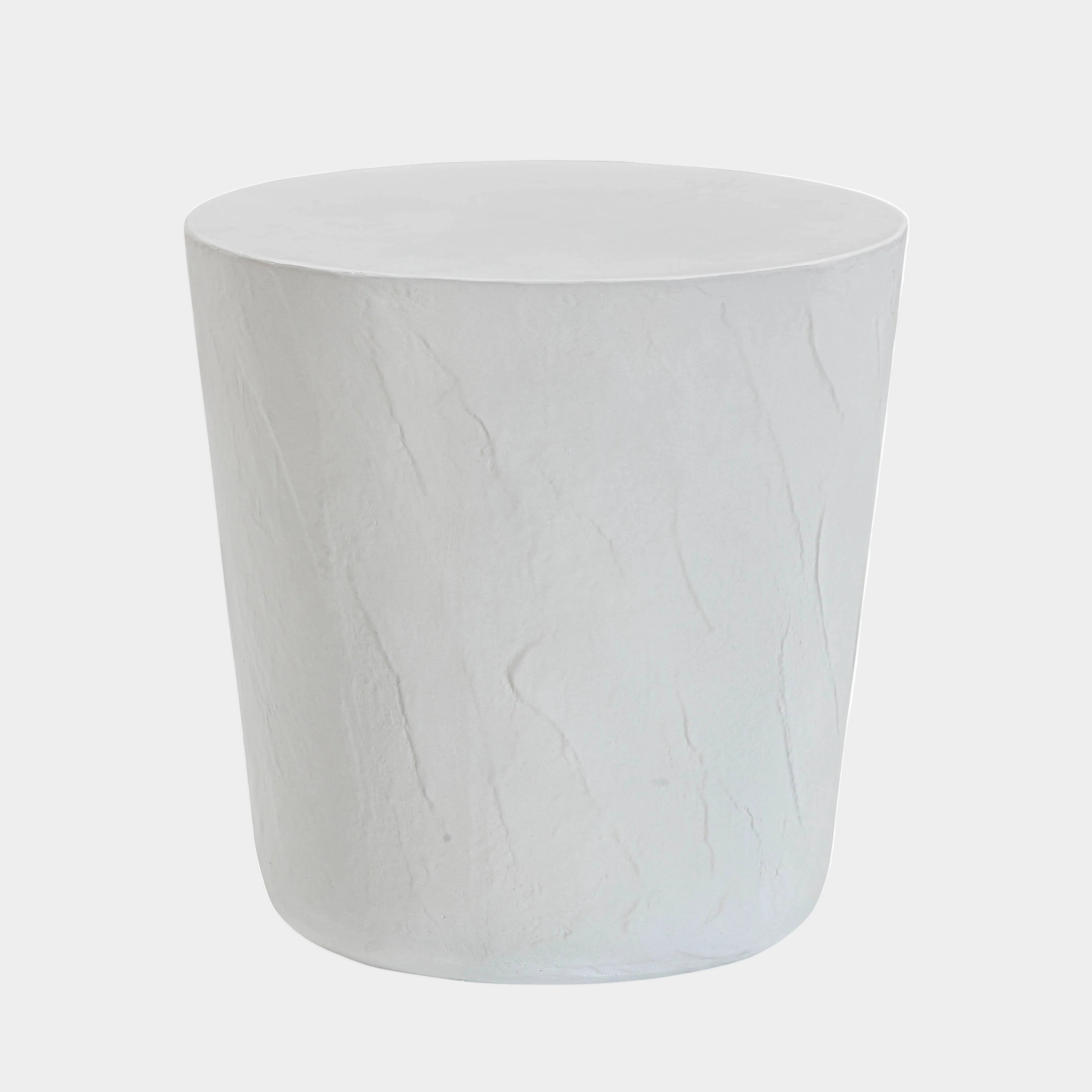 Margot Light Grey Faux Plaster Indoor/Outdoor Concrete Stool