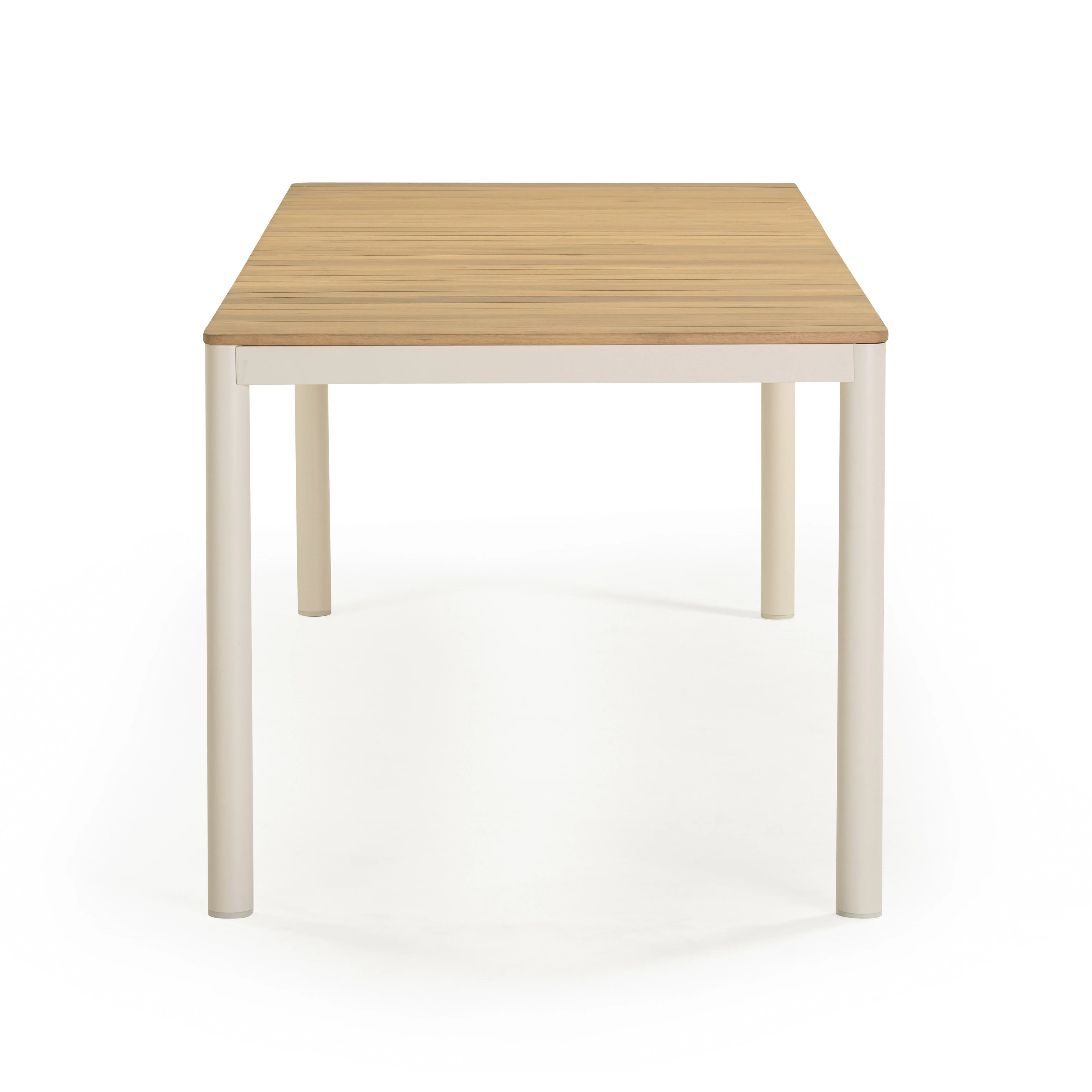 Sardinia 95" Light Teak Outdoor Rectangular Dining Table
