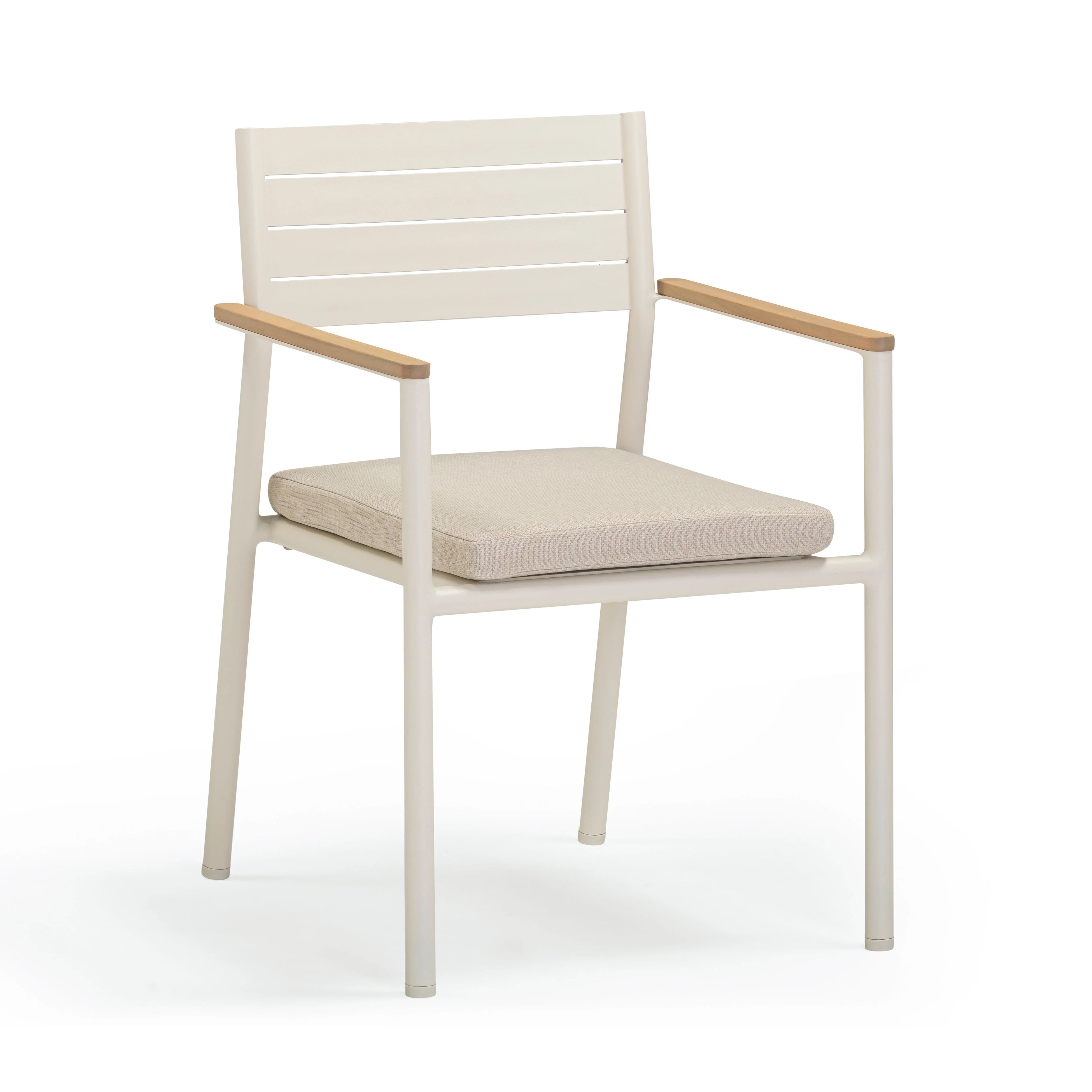 Sardinia Cream Performance Fabric Outdoor Dining Chair - Set of 2
