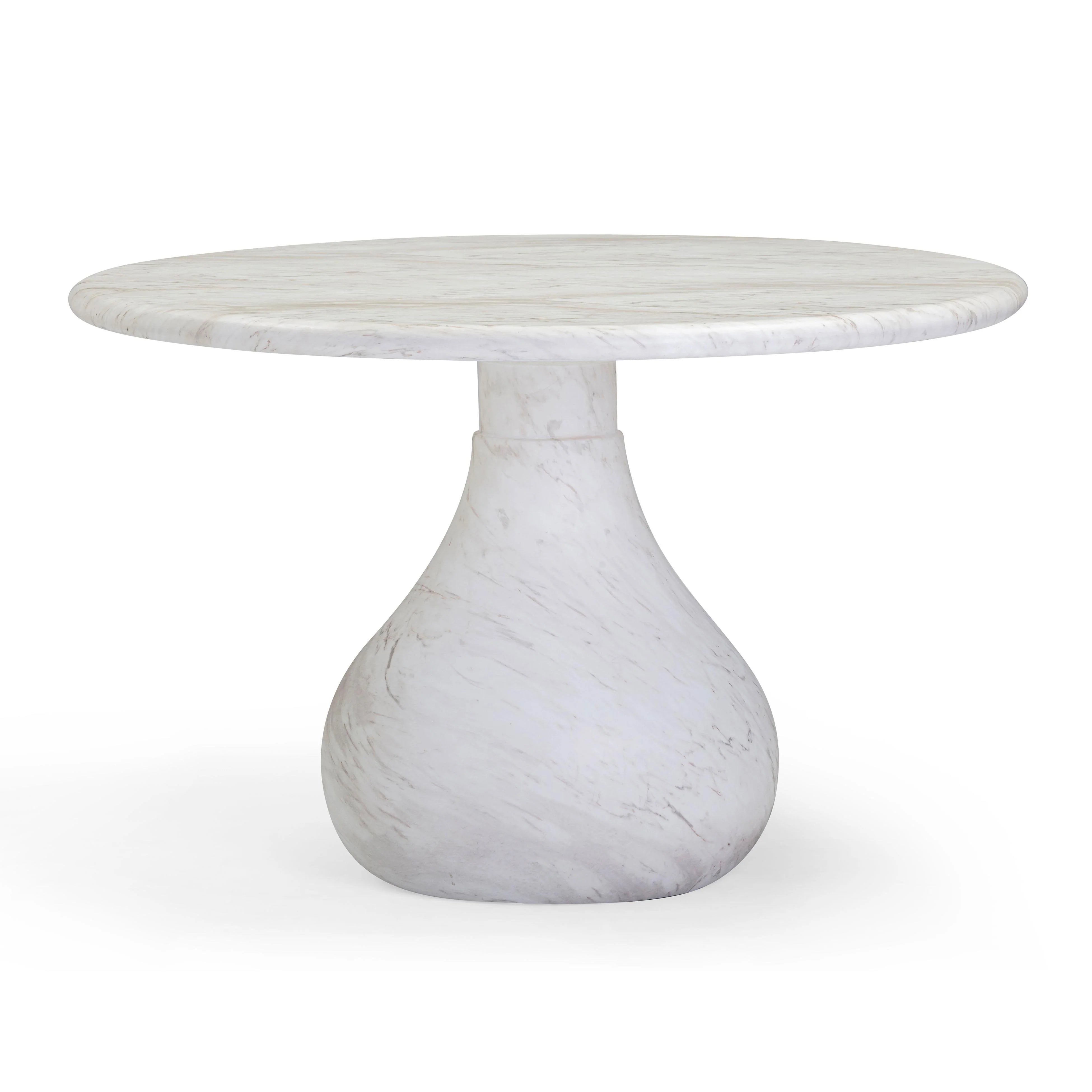 Smooch 47" Concrete Indoor/Outdoor Round Dining Table