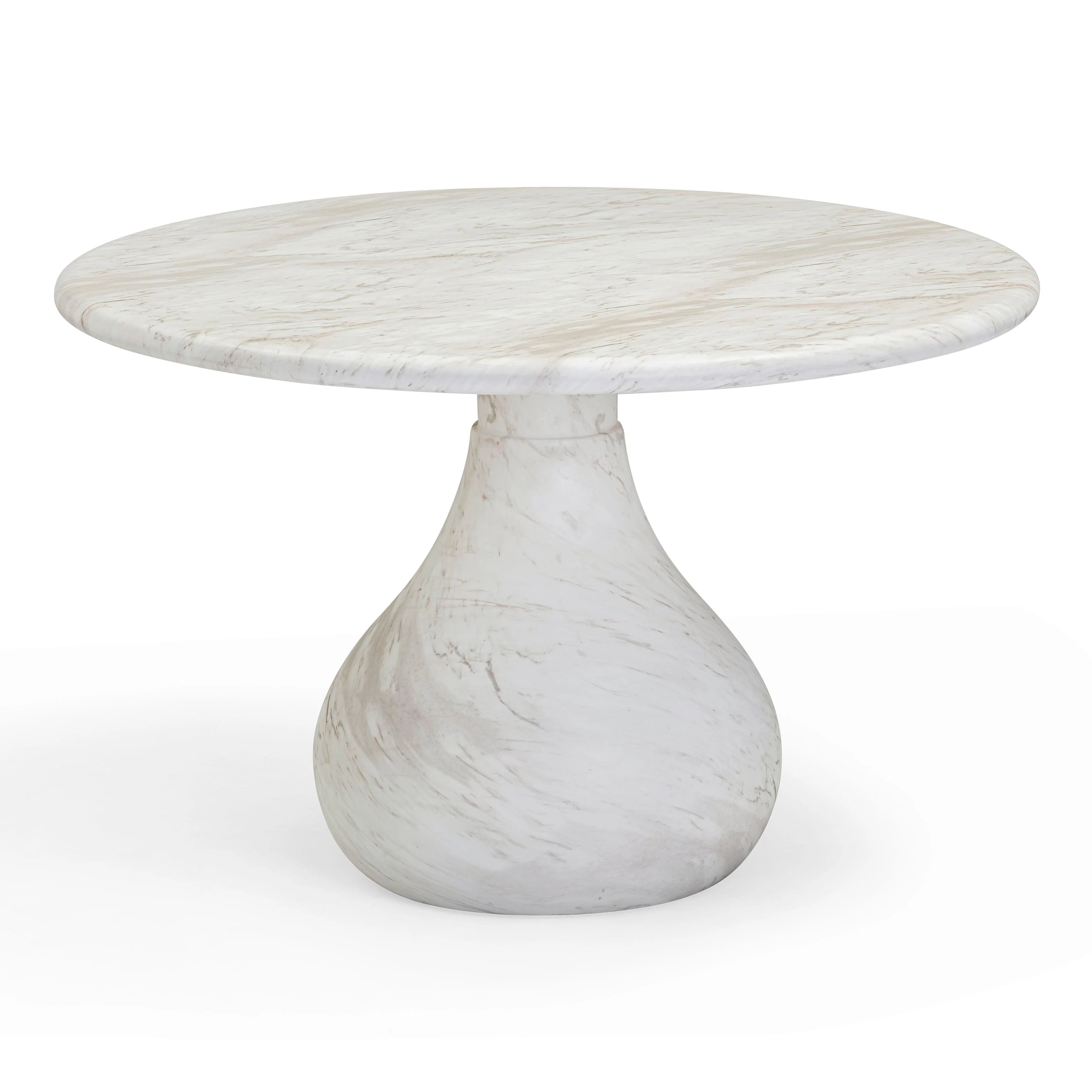 Smooch 47" Concrete Indoor/Outdoor Round Dining Table