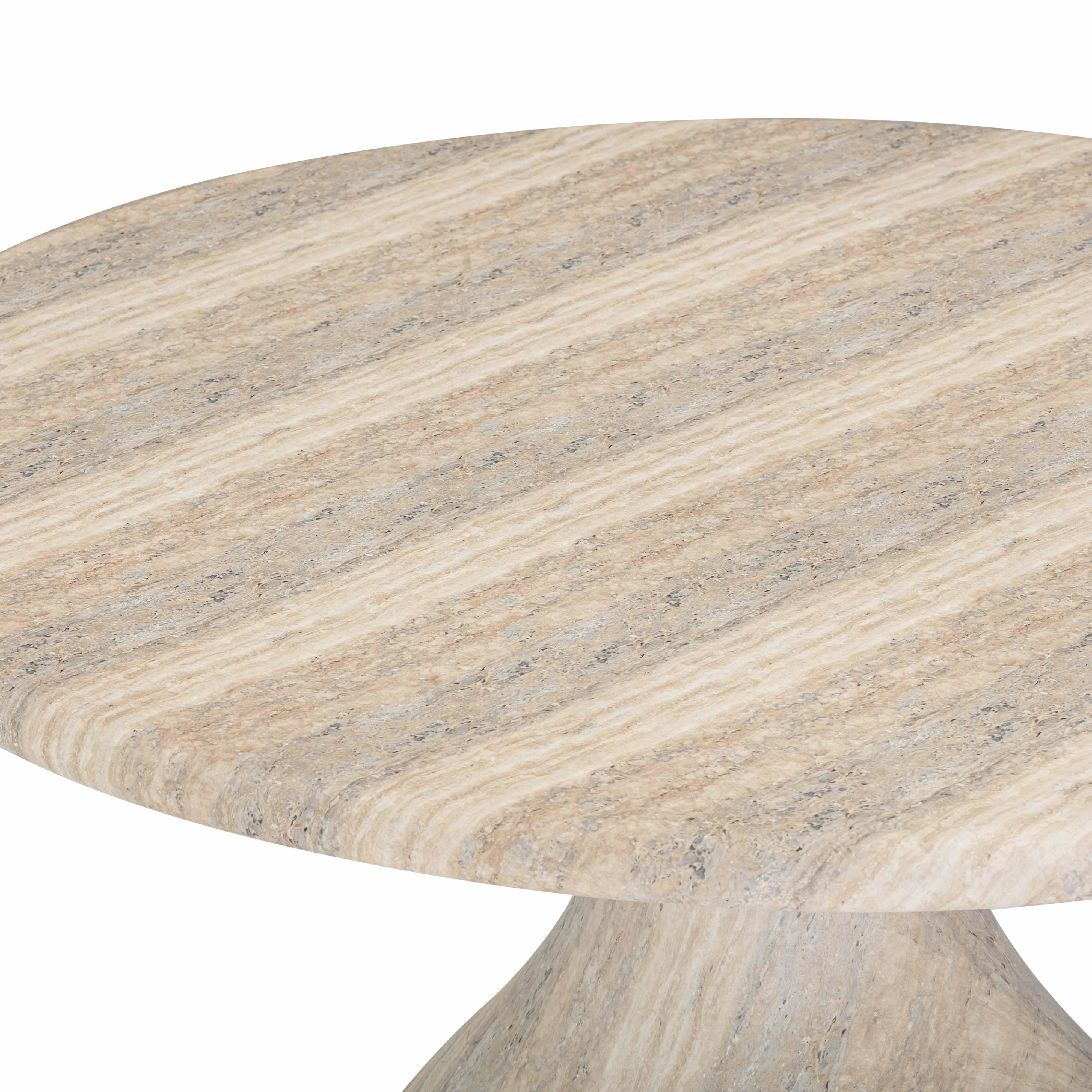 Smooch 47" Concrete Indoor/Outdoor Round Dining Table