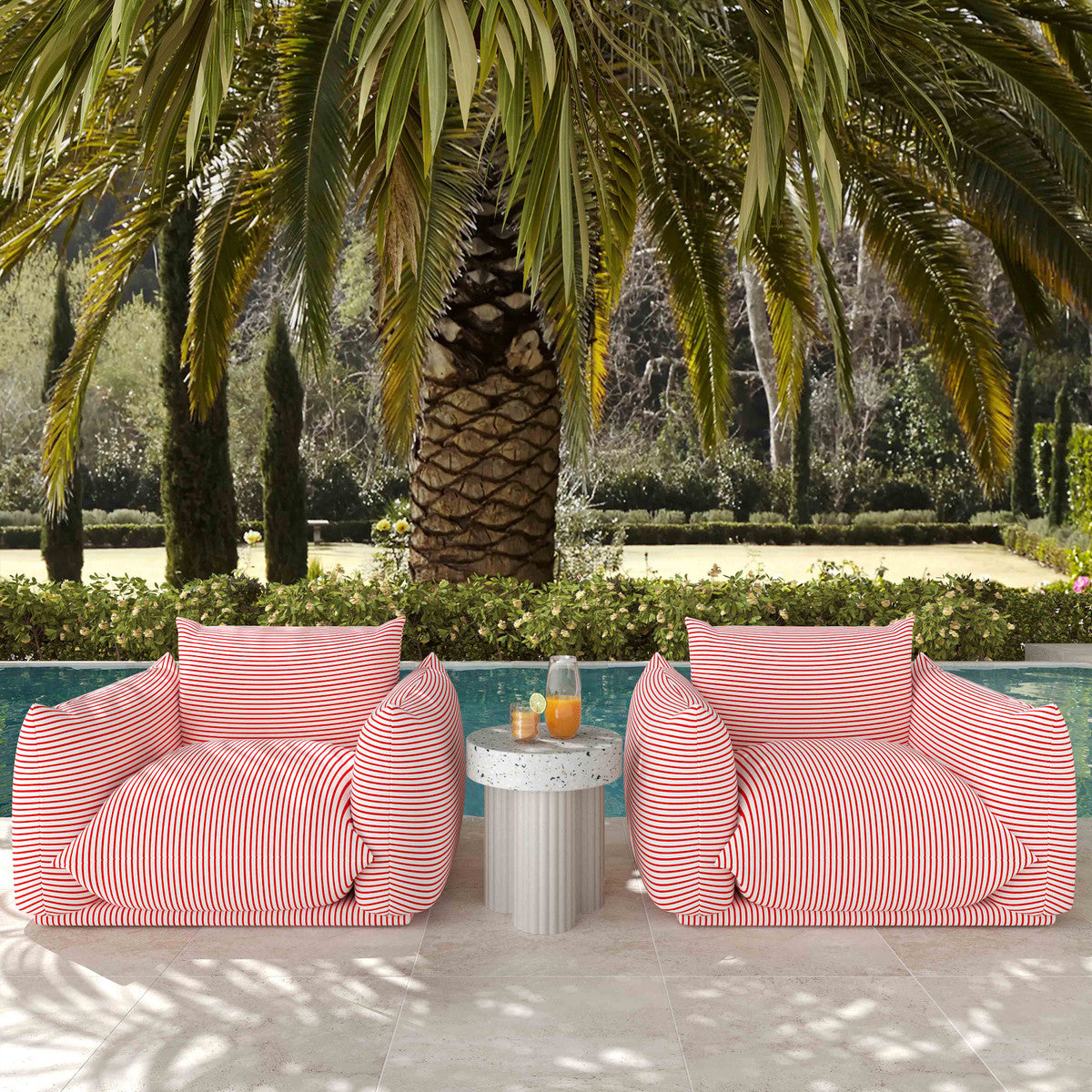 Saint Tropez Stuffed Outdoor Armchair