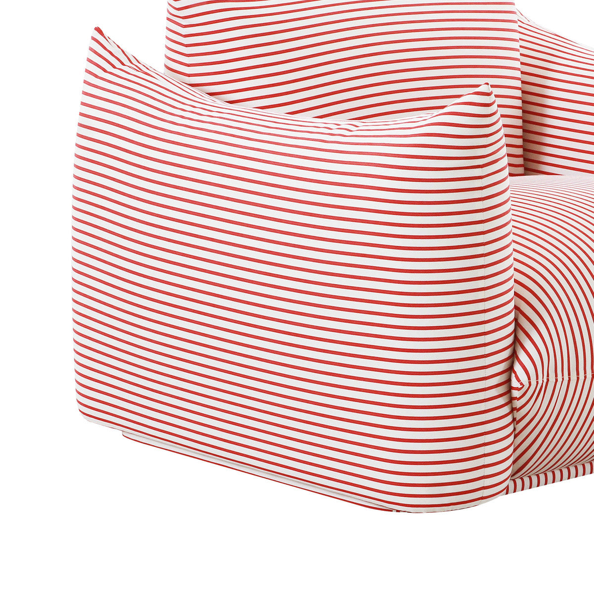 Saint Tropez Striped Stuffed Indoor / Outdoor Armchair