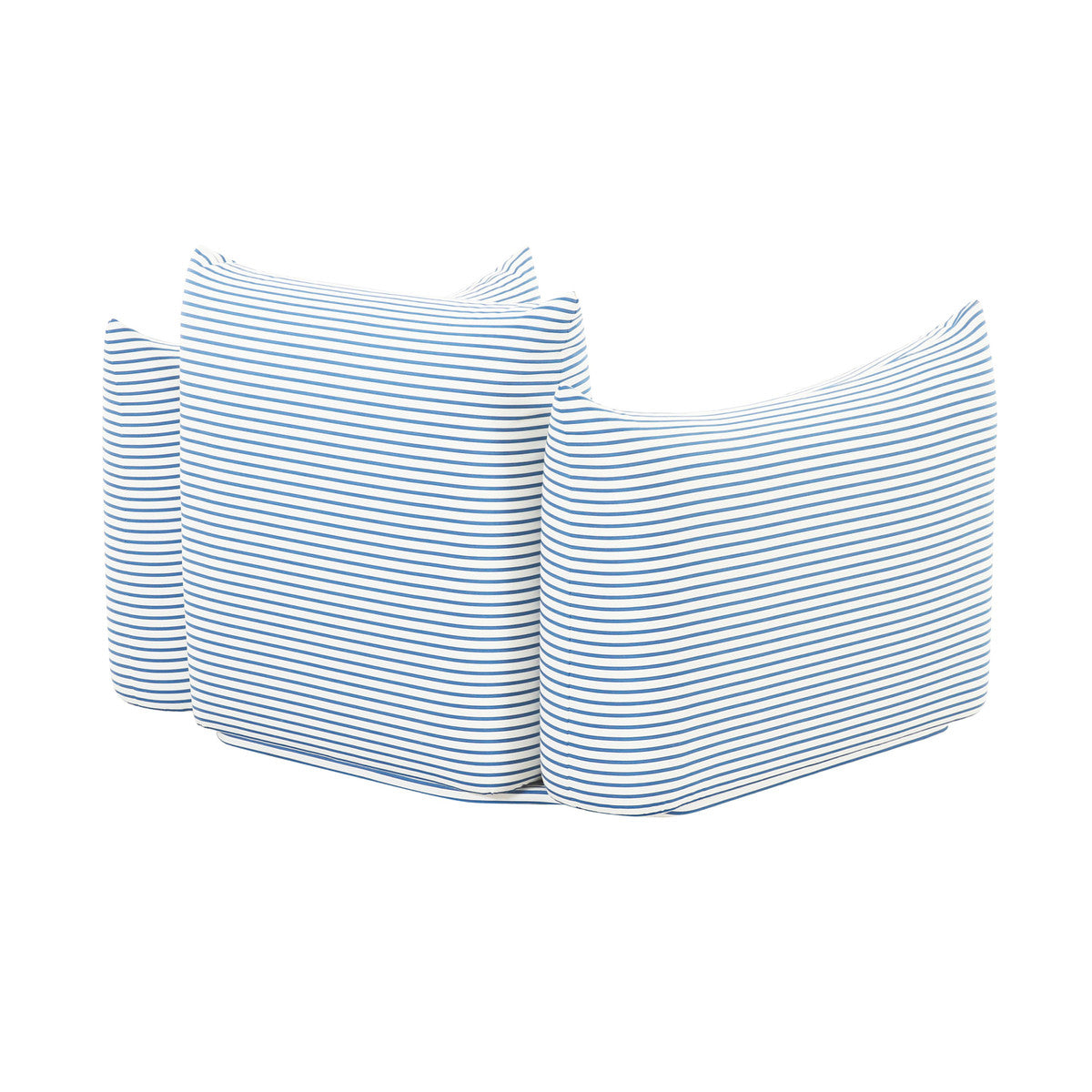 Saint Tropez Striped Stuffed Indoor / Outdoor Armchair