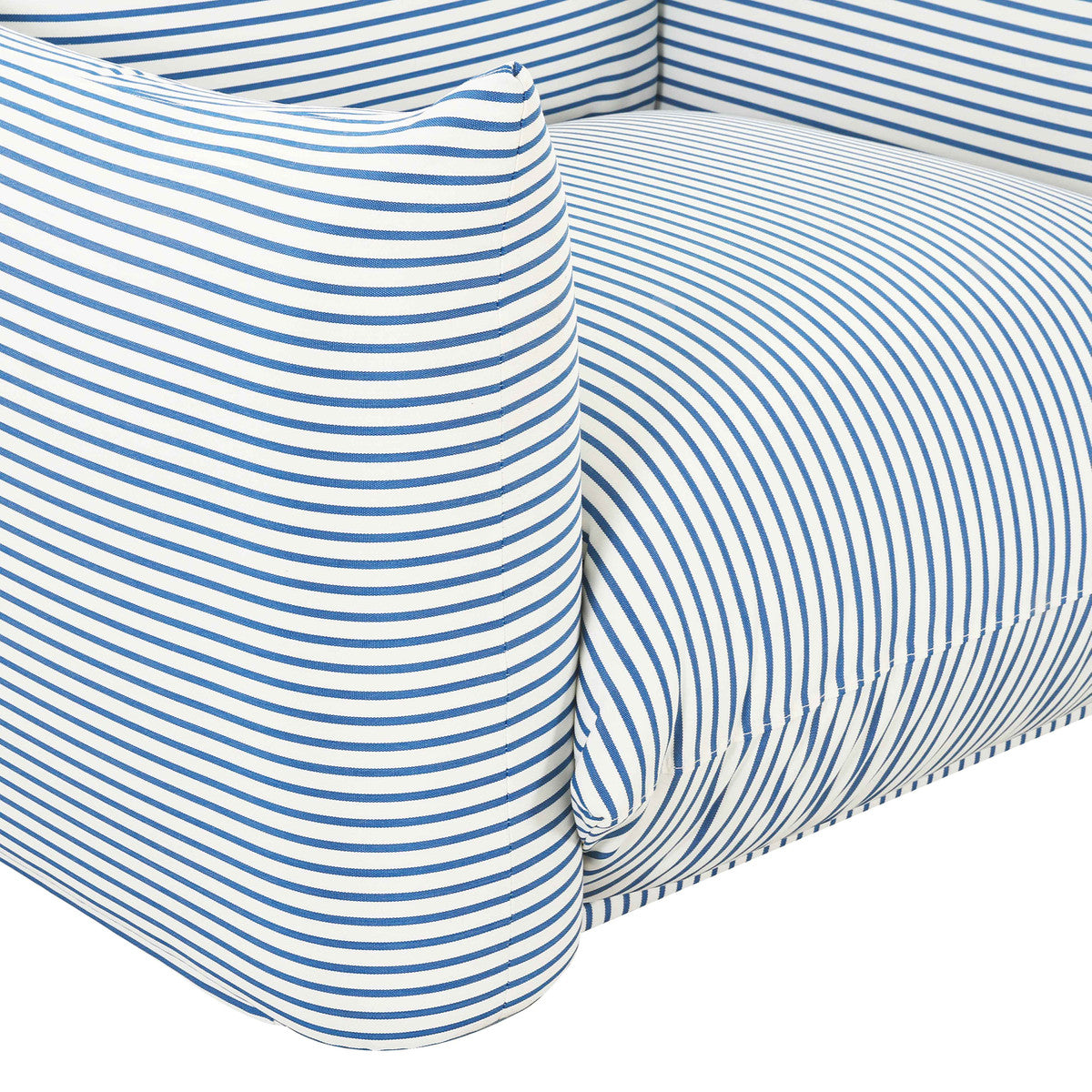 Saint Tropez Striped Stuffed Indoor / Outdoor Armchair