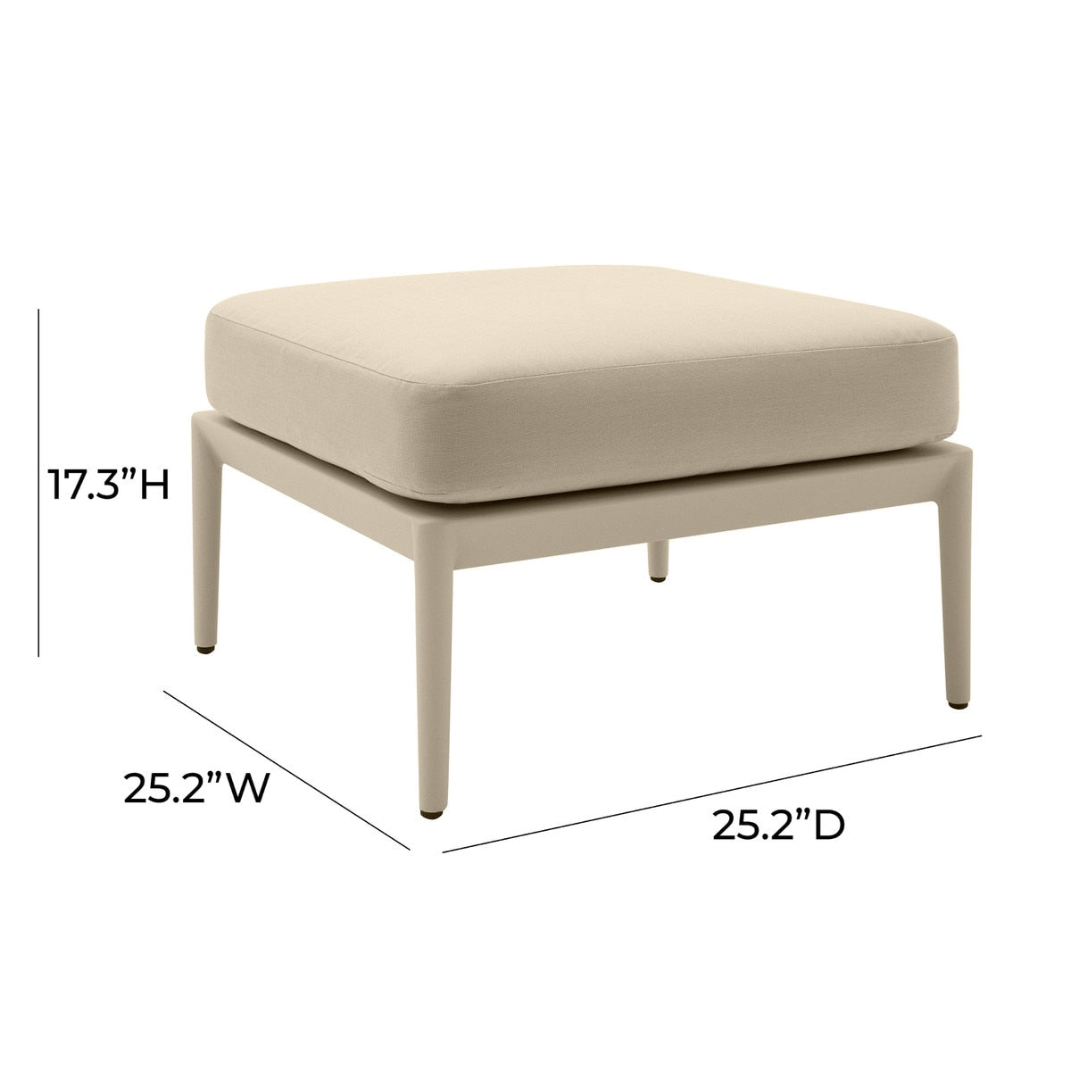 Pouf d'extérieur Kapri