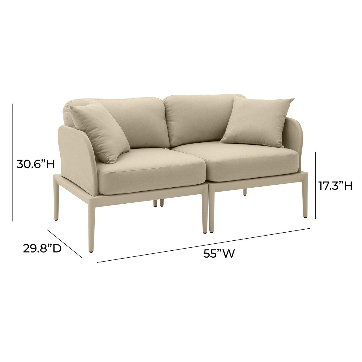Causeuse d'extérieur modulaire Kapri