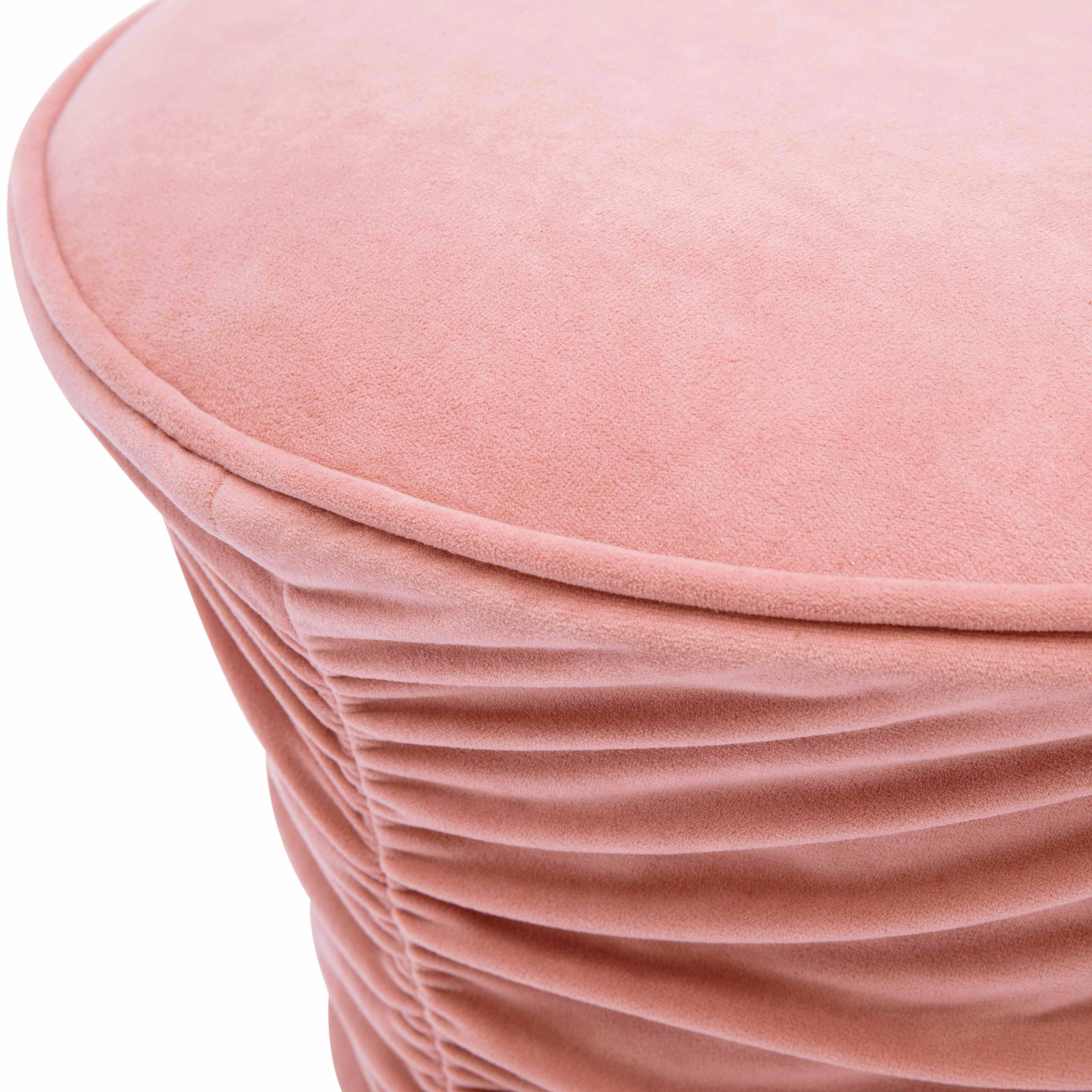 Bounce Ruched Performance Velvet Adjustable Ottoman