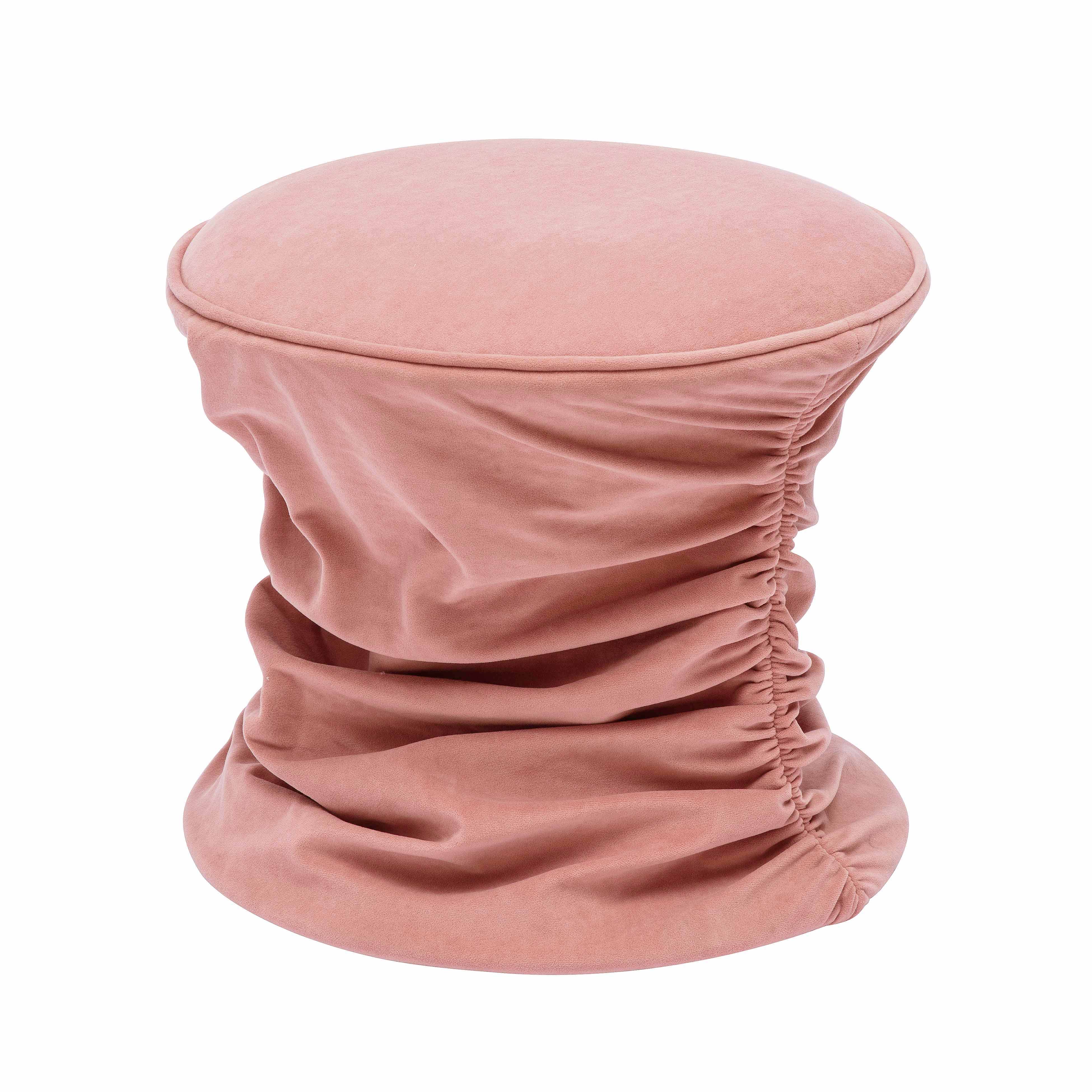 Bounce Ruched Performance Velvet Adjustable Ottoman