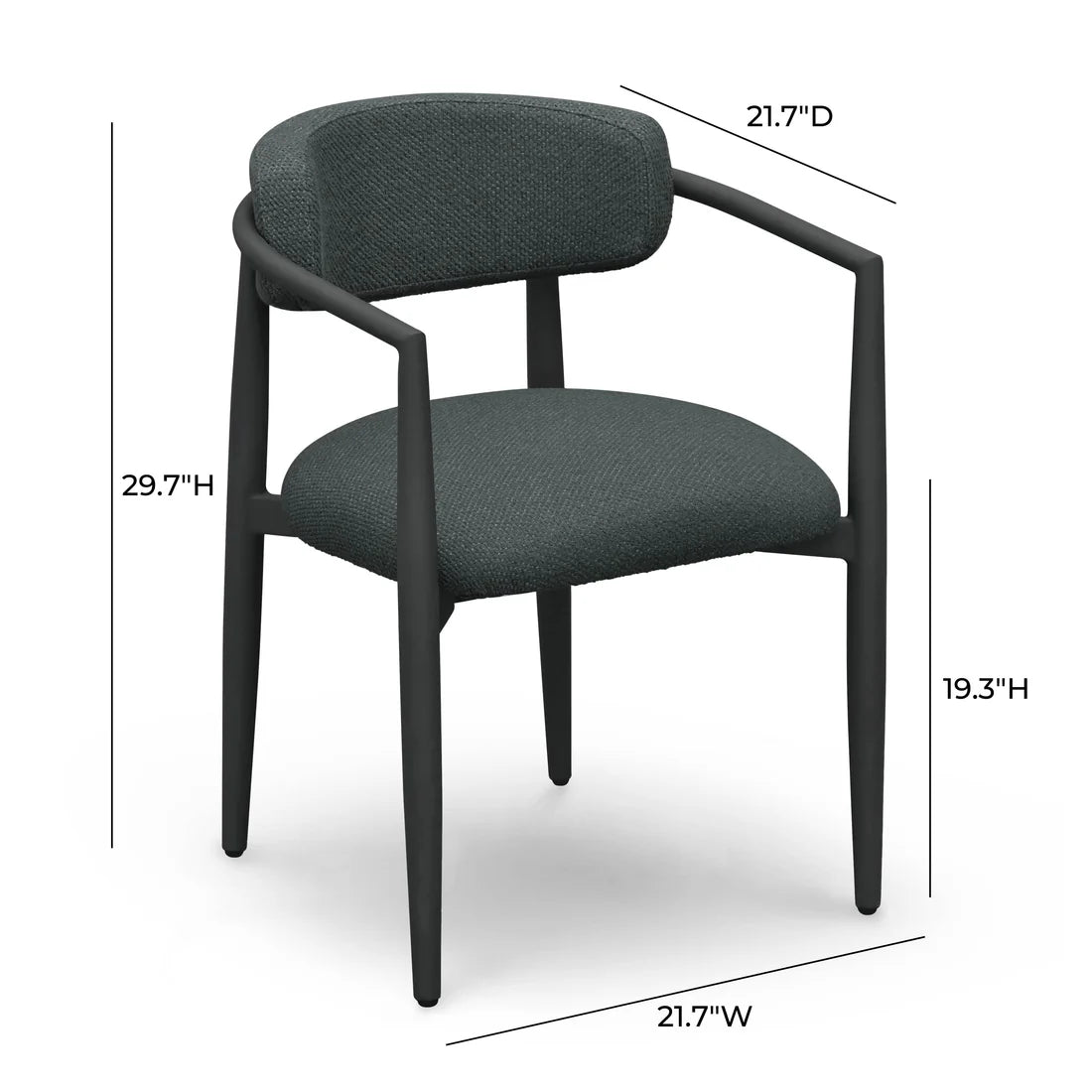 Annika Textured Outdoor Dining Arm Chair