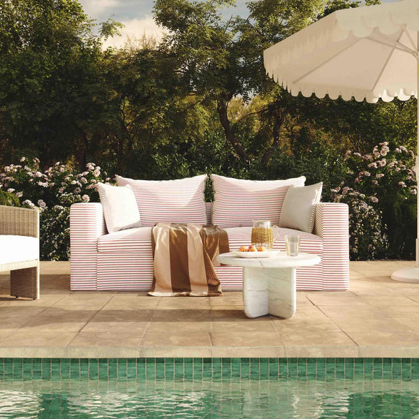 Salty Striped Outdoor Sofa