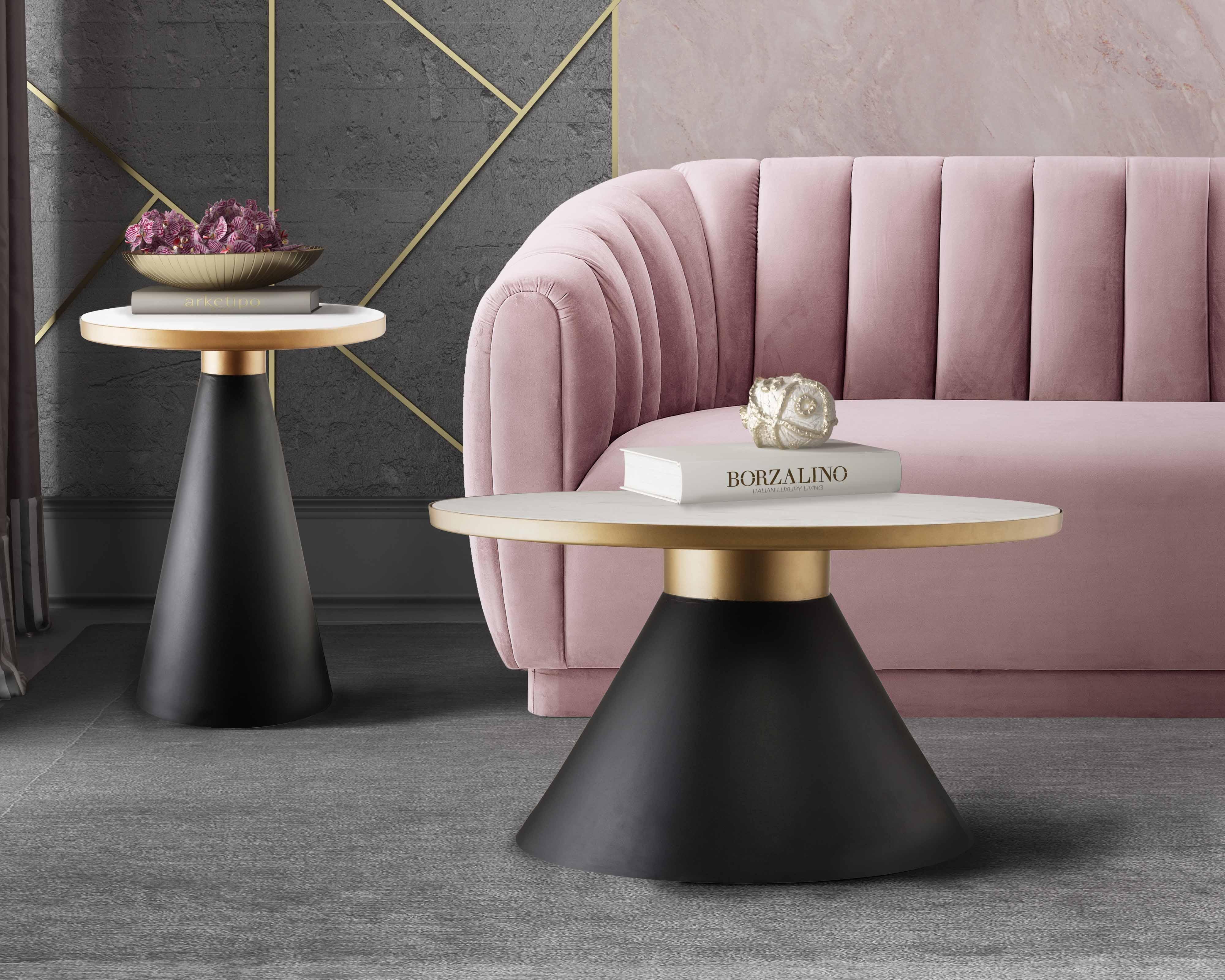 Richard 27" Marble Round Coffee Table