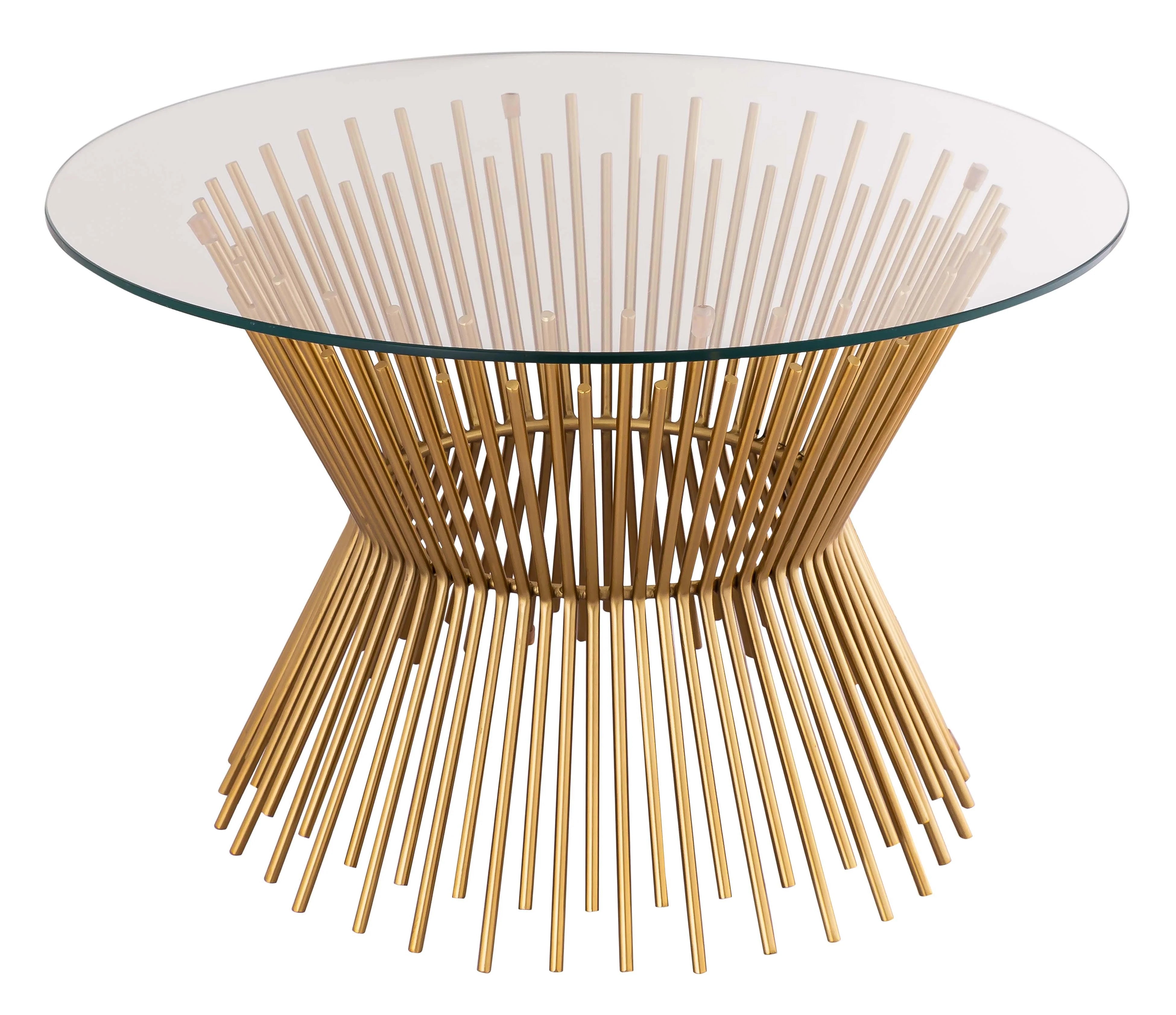 Grace 30" Glass Round Coffee Table