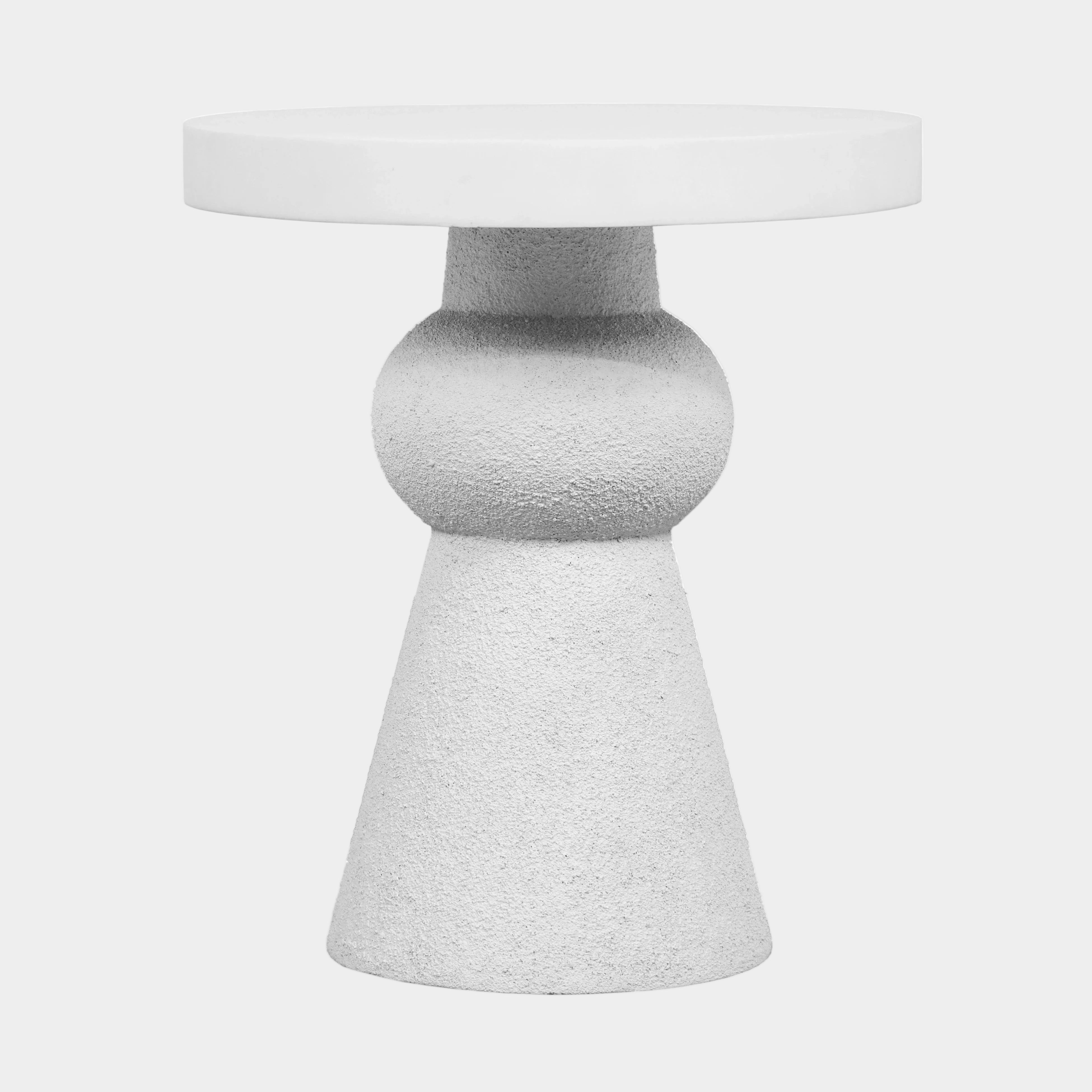 Lupita White Side Table